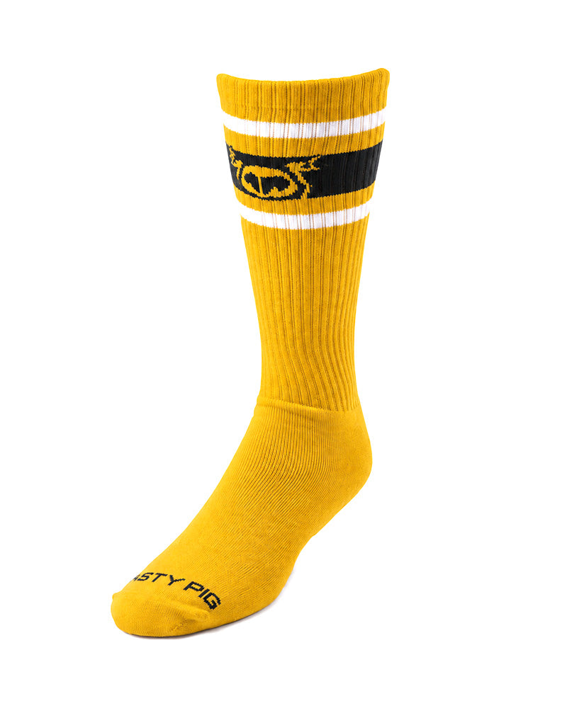 Hook'd Up Sport Sock 3.0 - Cadmium Yellow/Black/White