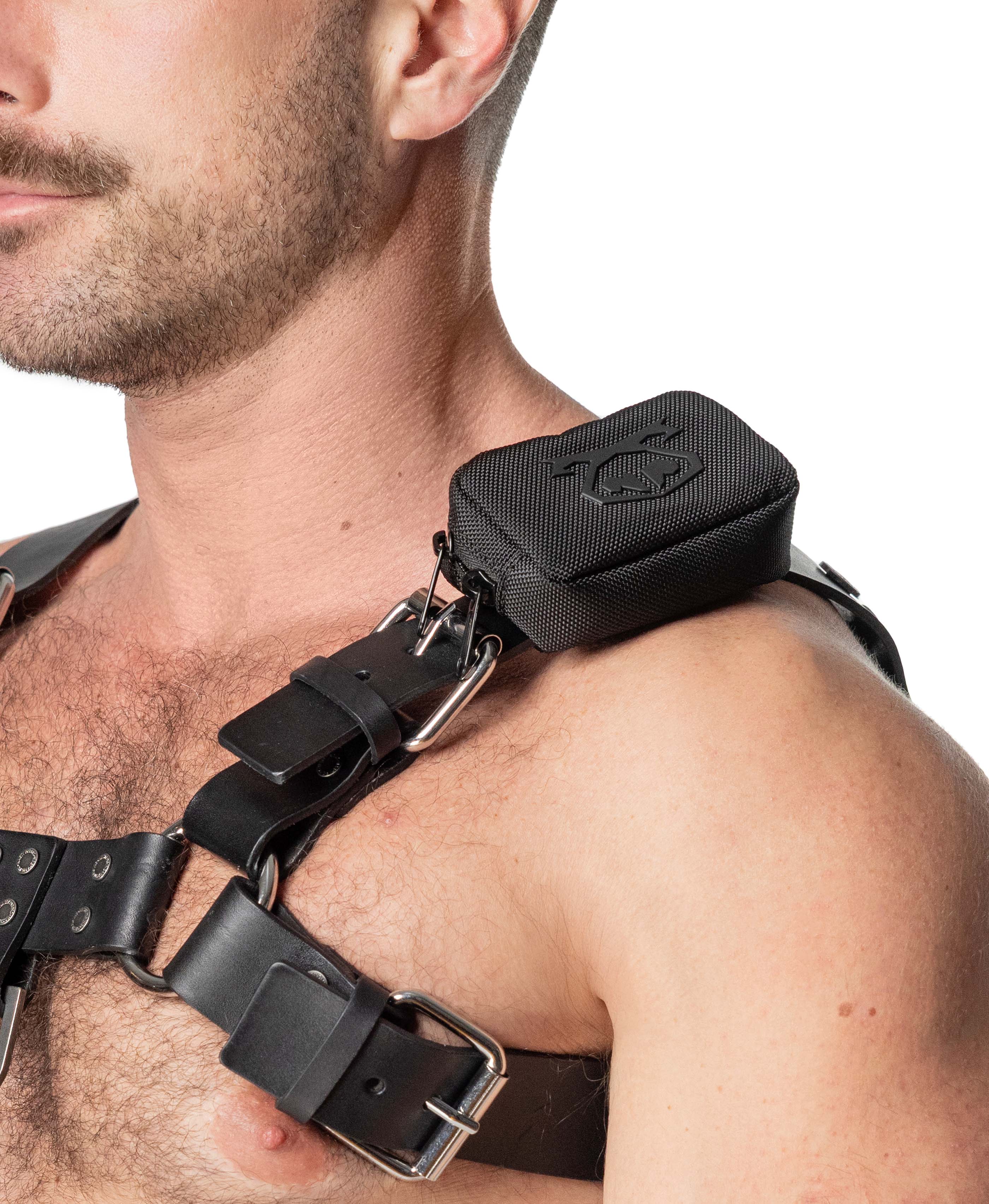 Full view of Youtility Strap Pouch in Black