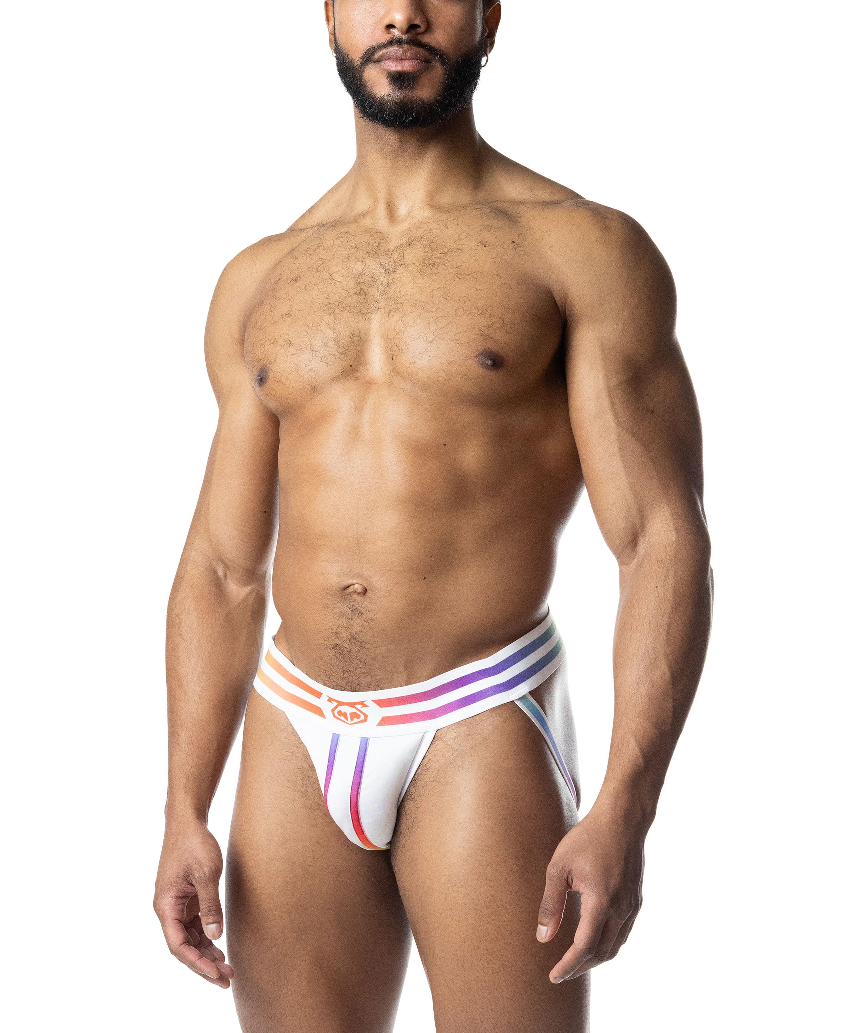 Aura Pride Jock Strap - White/Multi