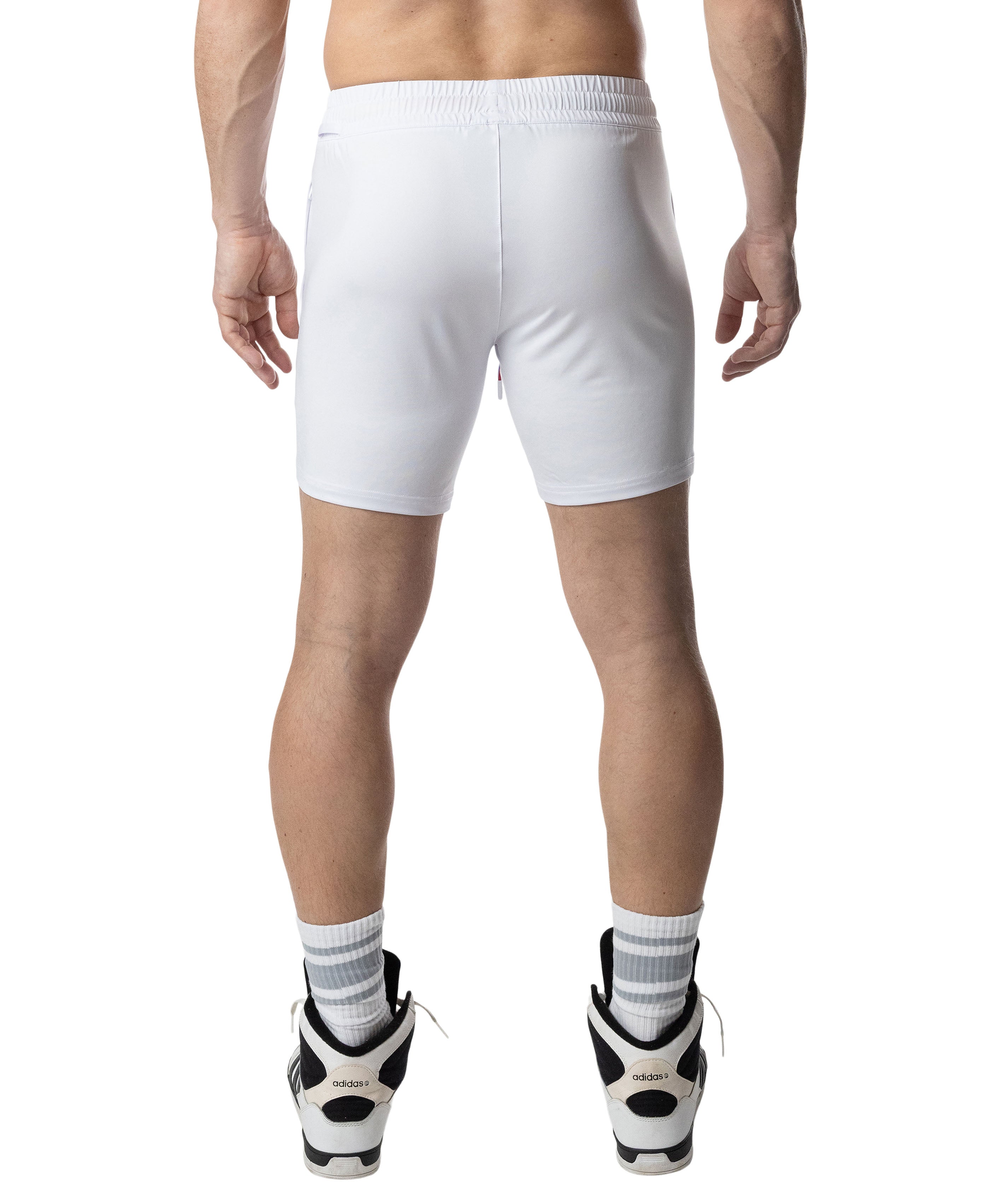 Aura Pride Rugby Short - White/Multi
