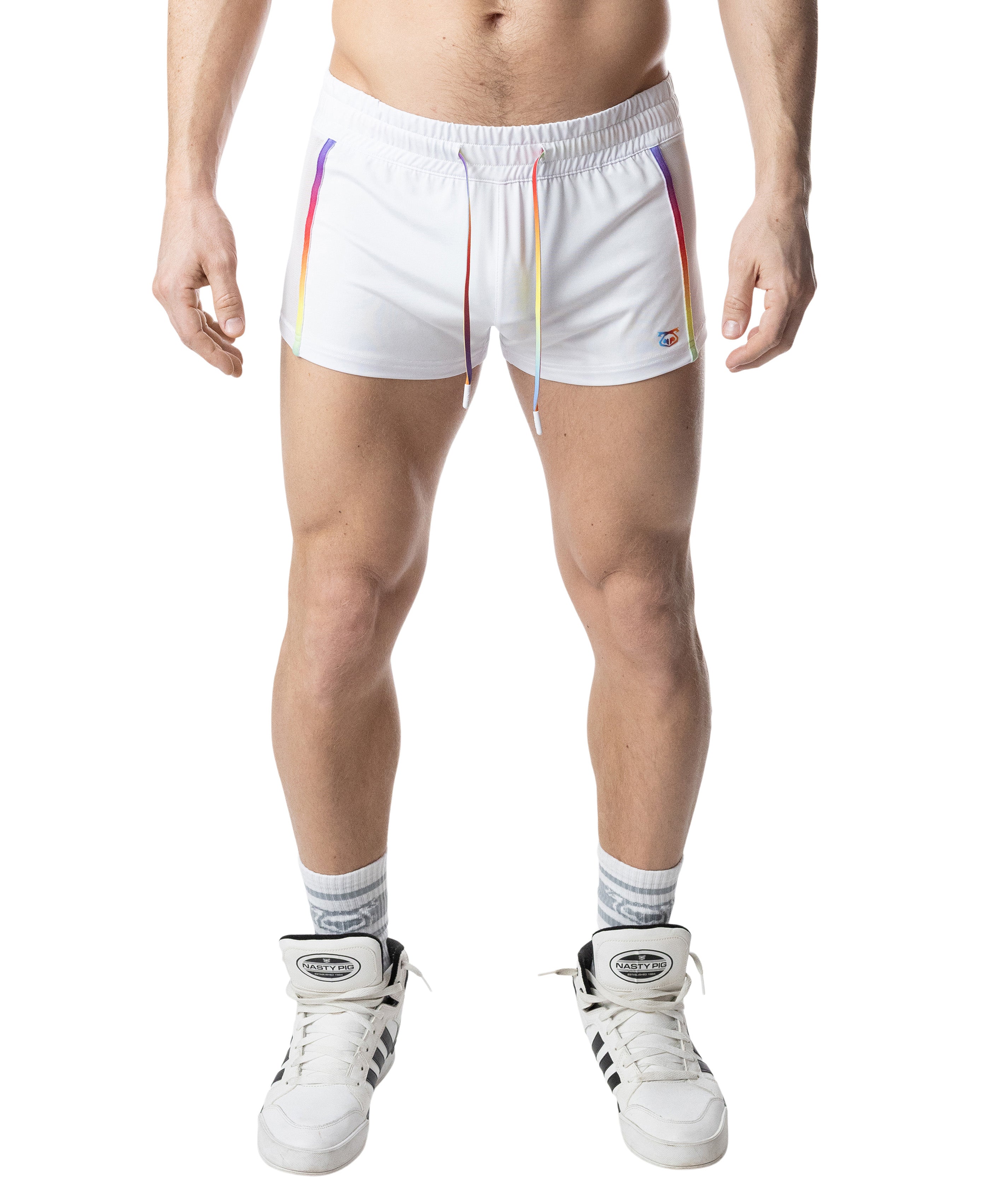 Aura Pride Trunk Short - White/Multi