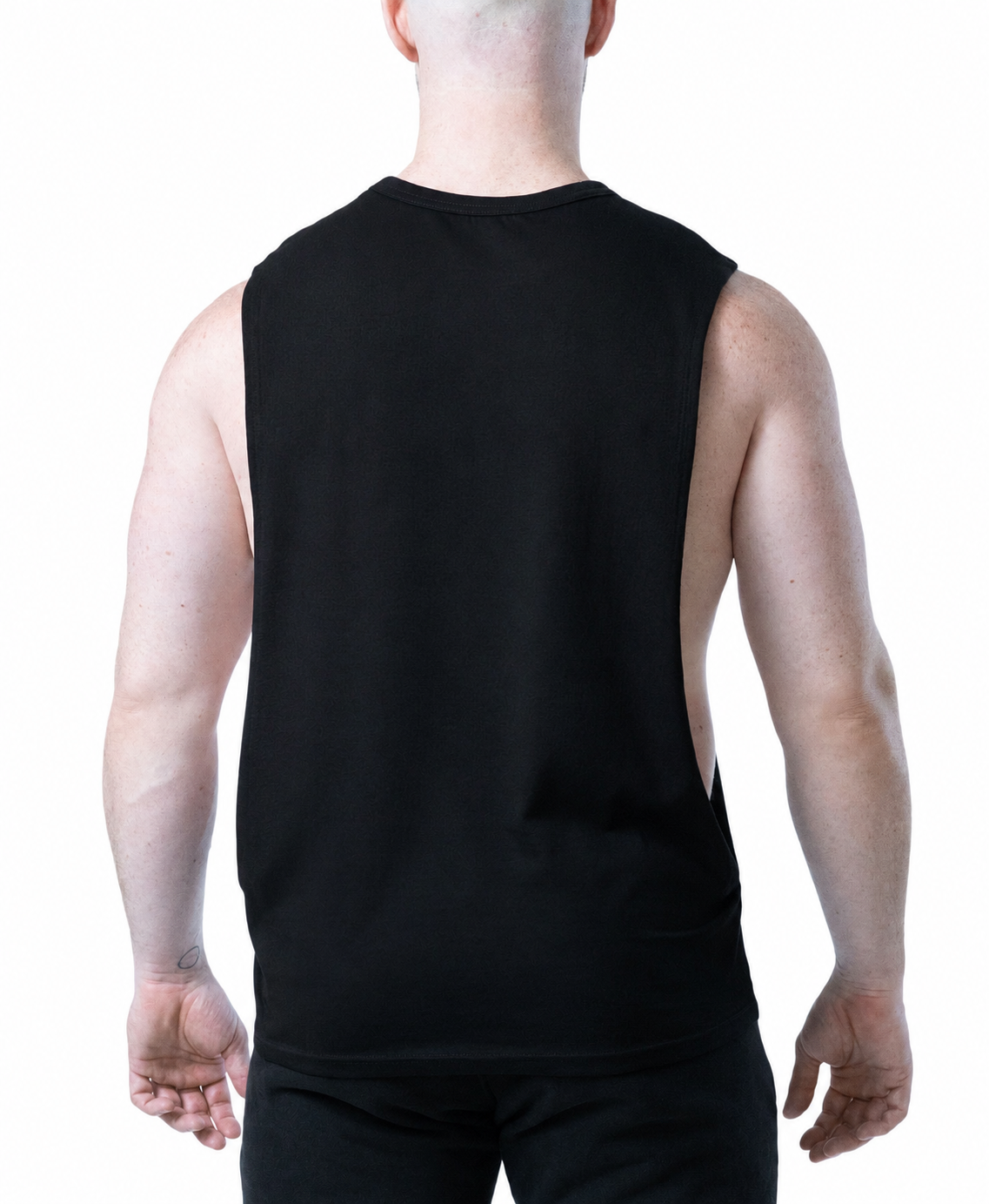 Chaos Long Shredder Tank Top - Black