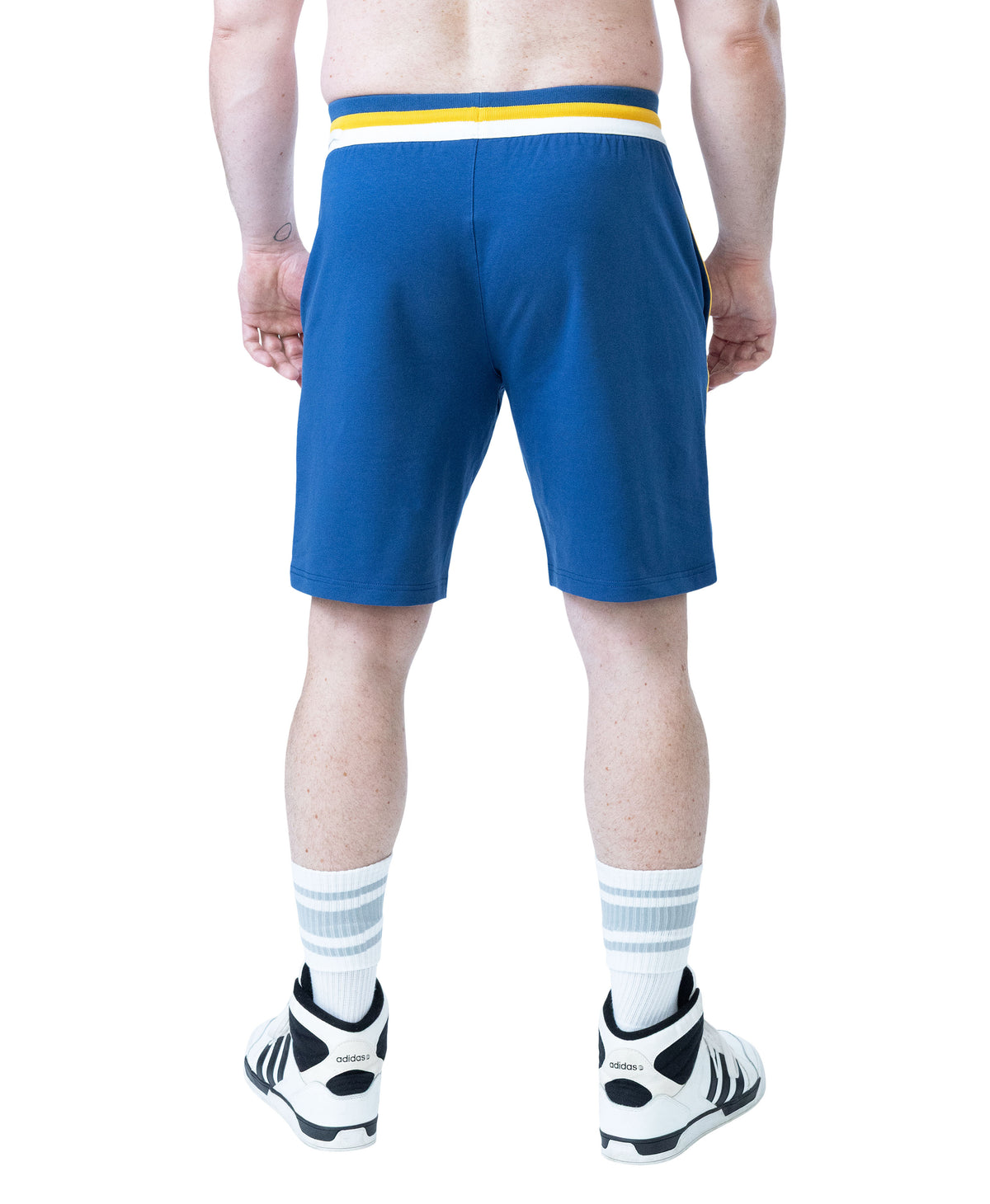 Deadlift Classic Short - Cadet Blue/Goldenrod/White