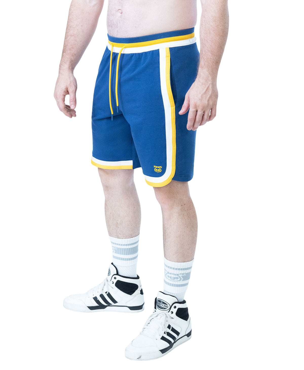 Deadlift Classic Short - Cadet Blue/Goldenrod/White