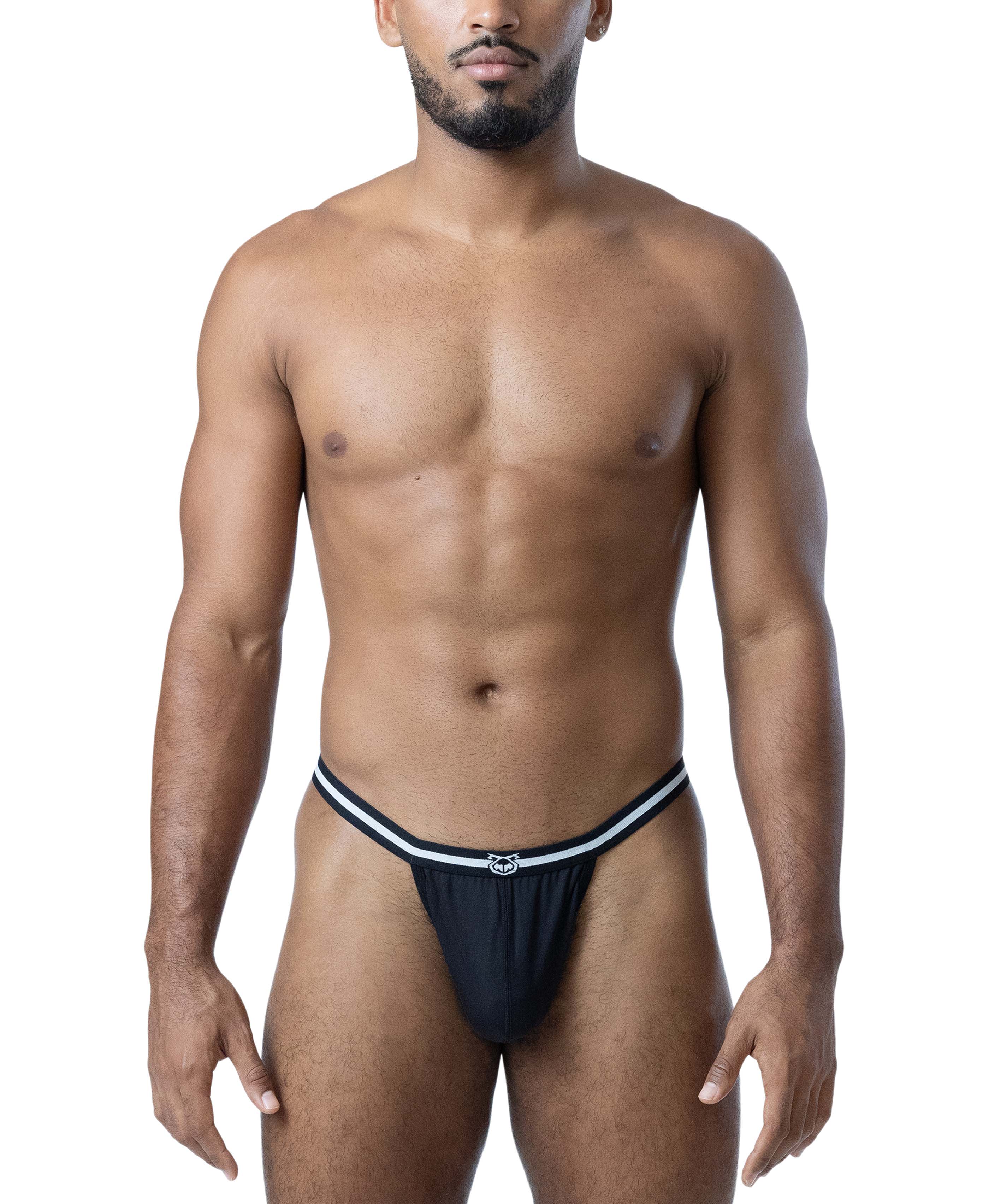 Deadlift Thong - Black/White