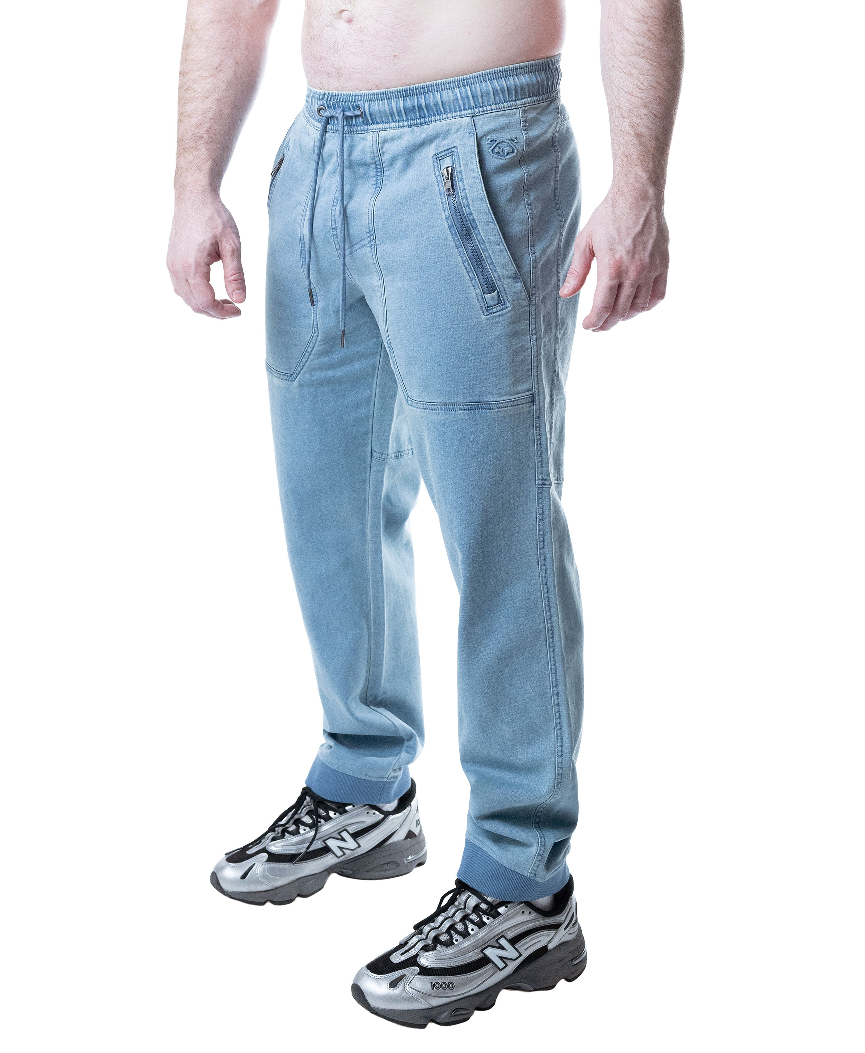 Emboss Jogger - Mirage Blue