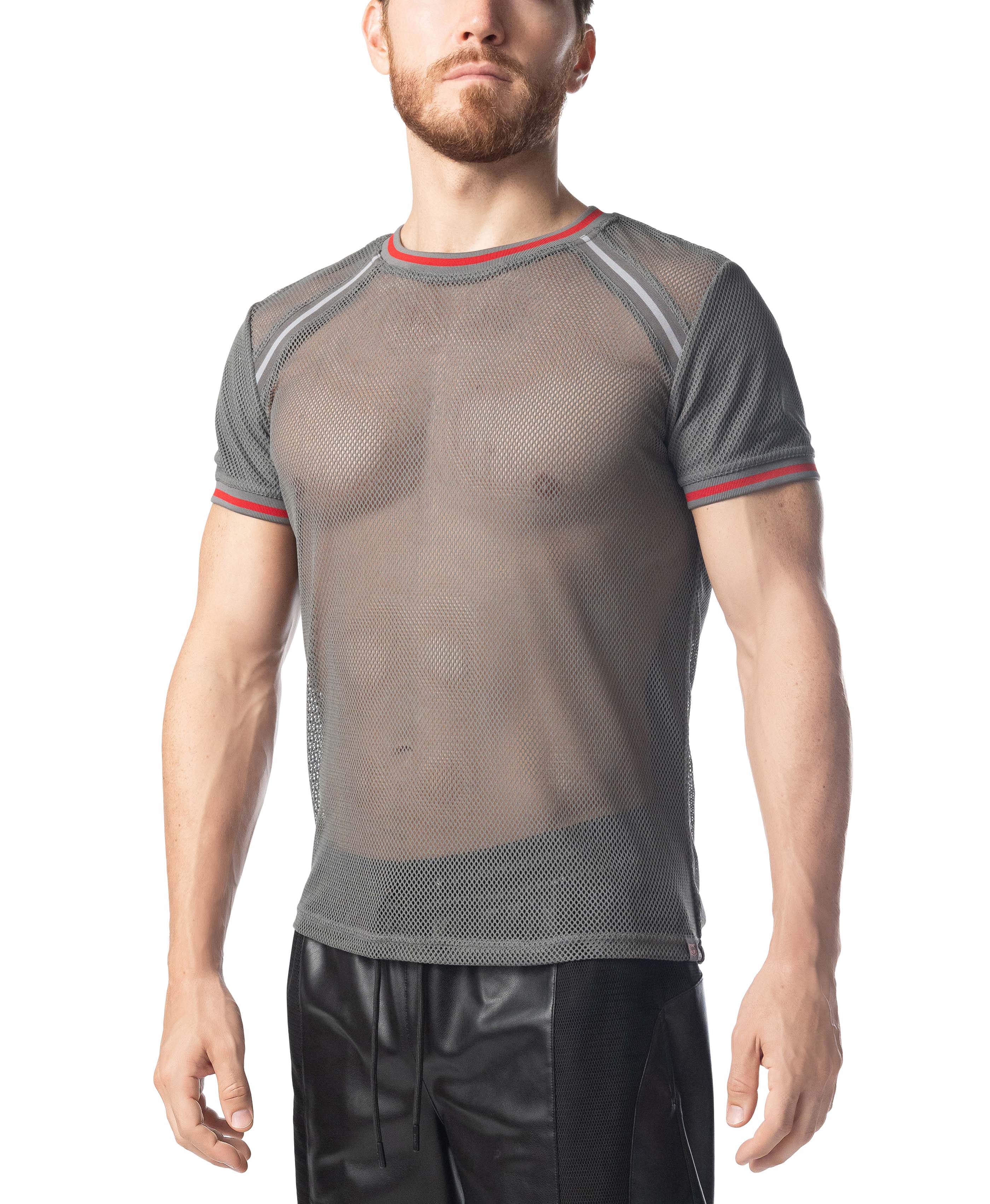 Flex Shirt - Charcoal Grey/Red