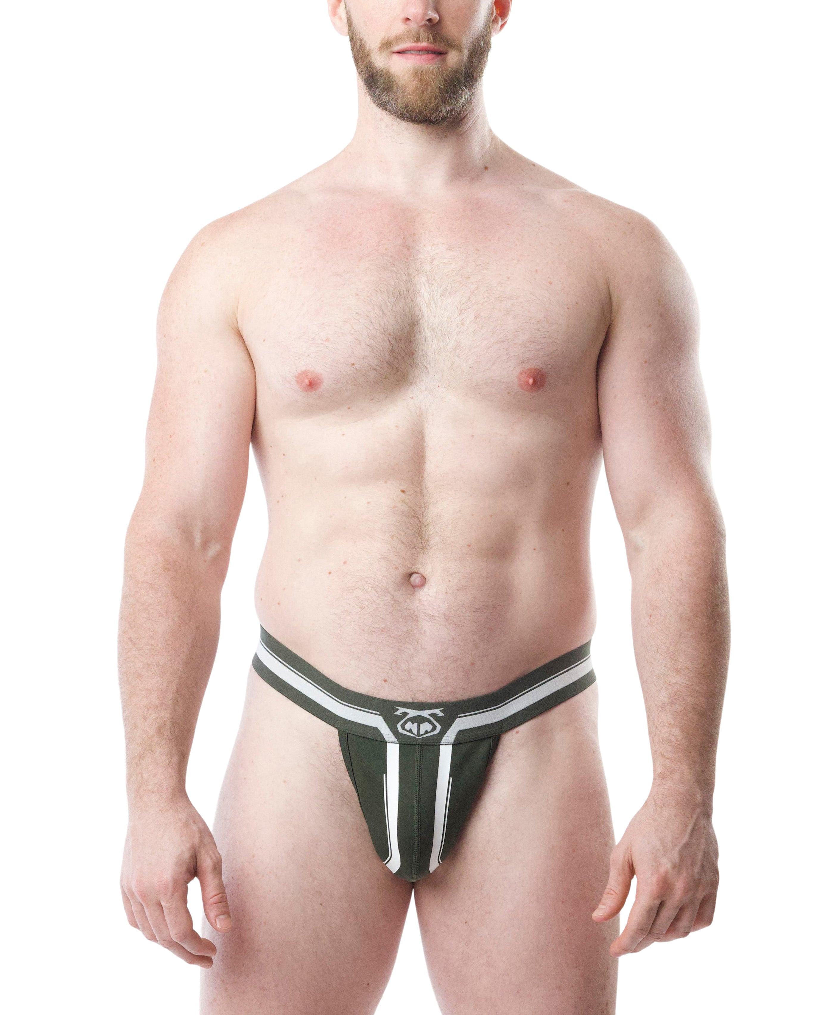 Goalkeeper Thong - Army Green/White