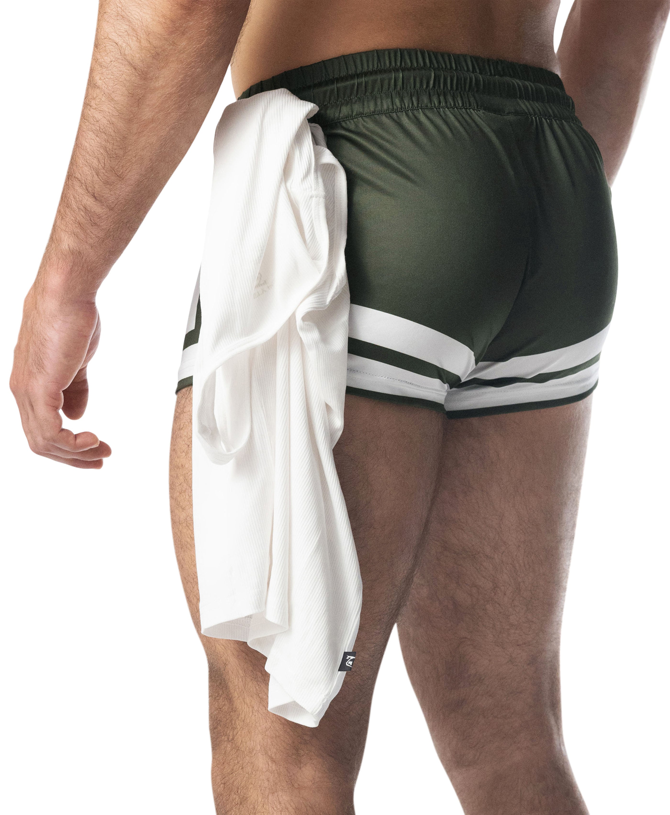 Goalkeeper Trunk Short - Army Green/White
