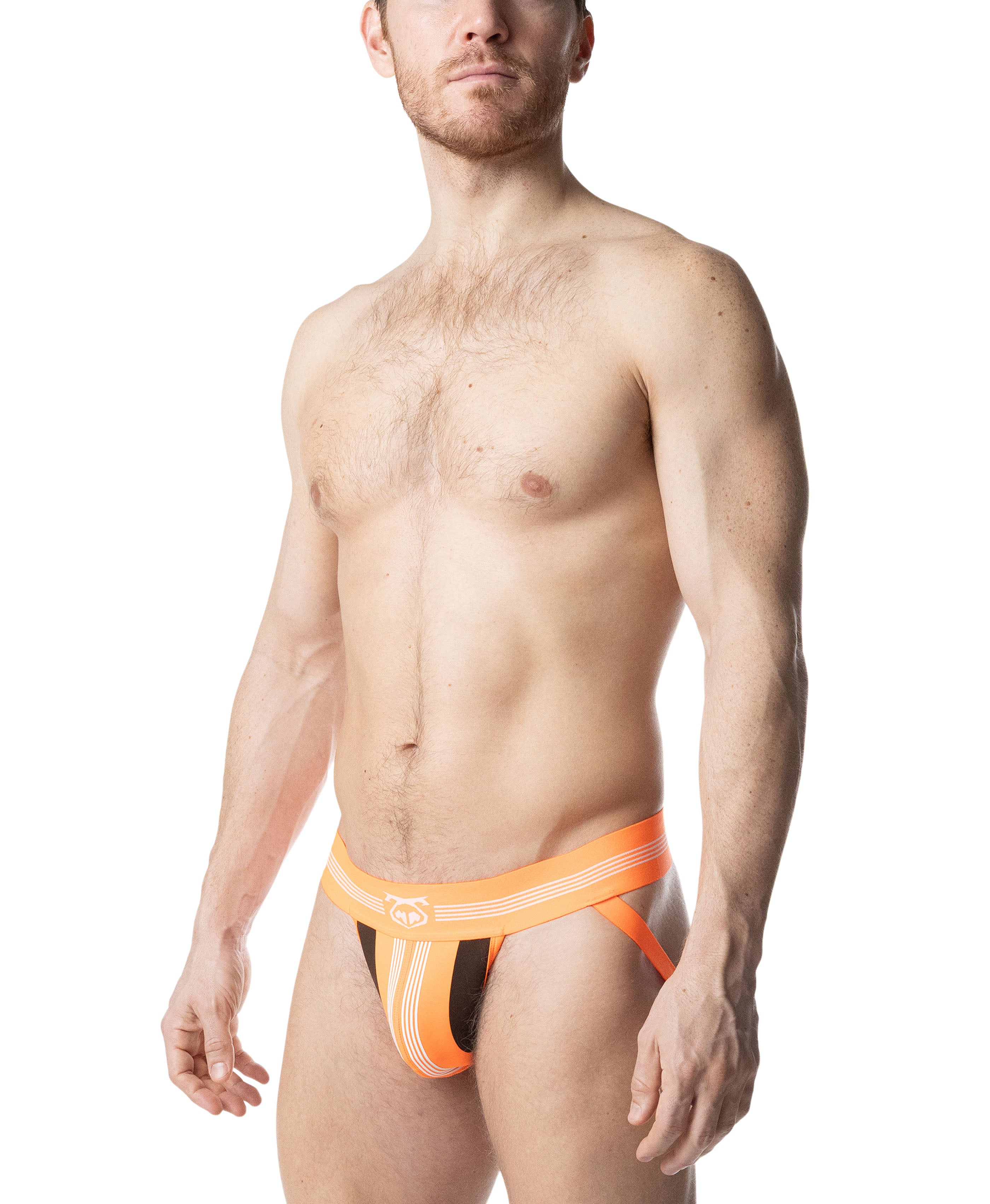 Hyper Jock Strap - Vibrant Orange/White/Black