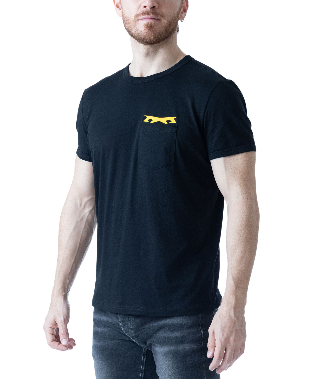 Induction Tee - Black/Cadmium Yellow