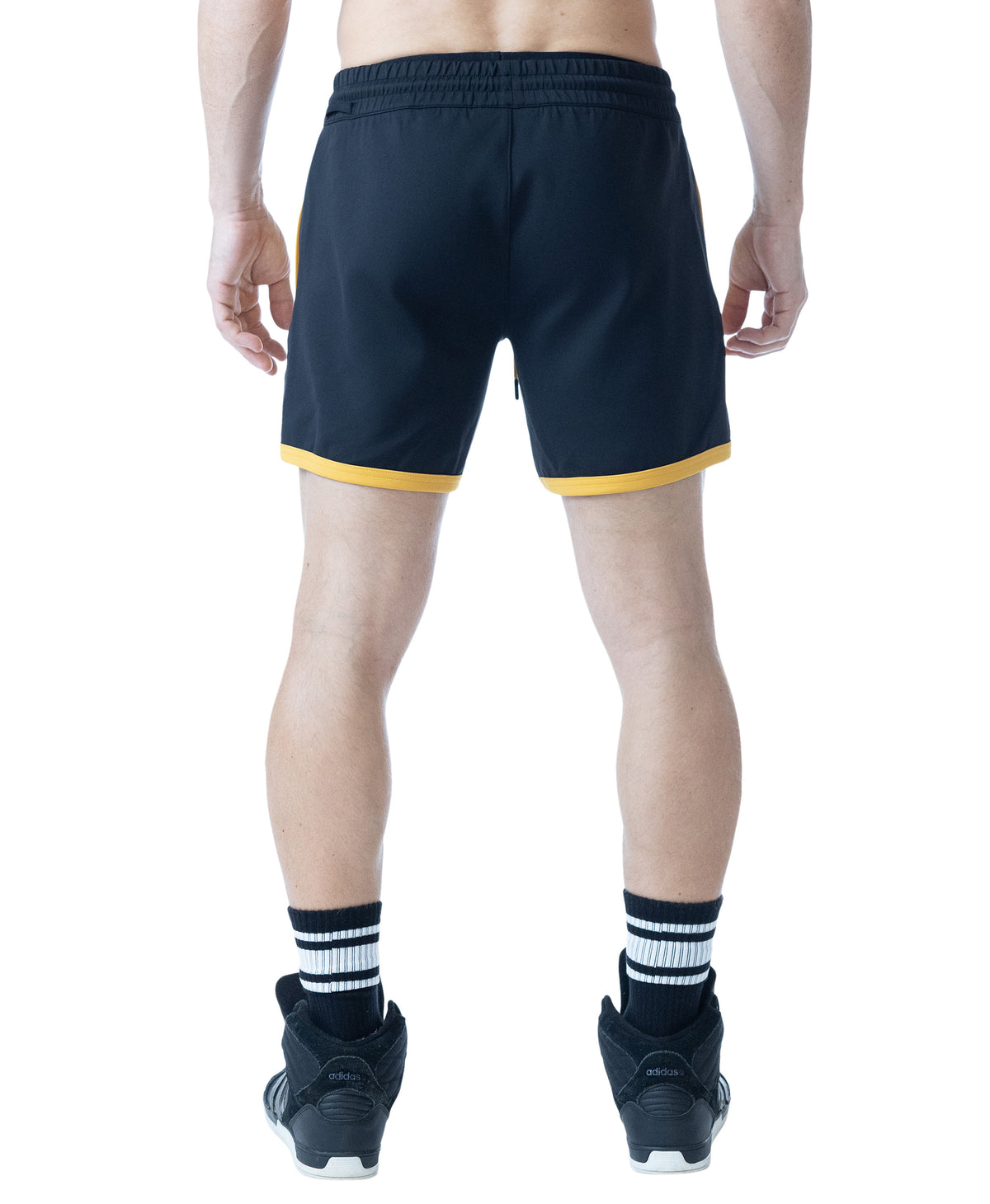 Ink Rugby Short - Black/Cadmium Yellow