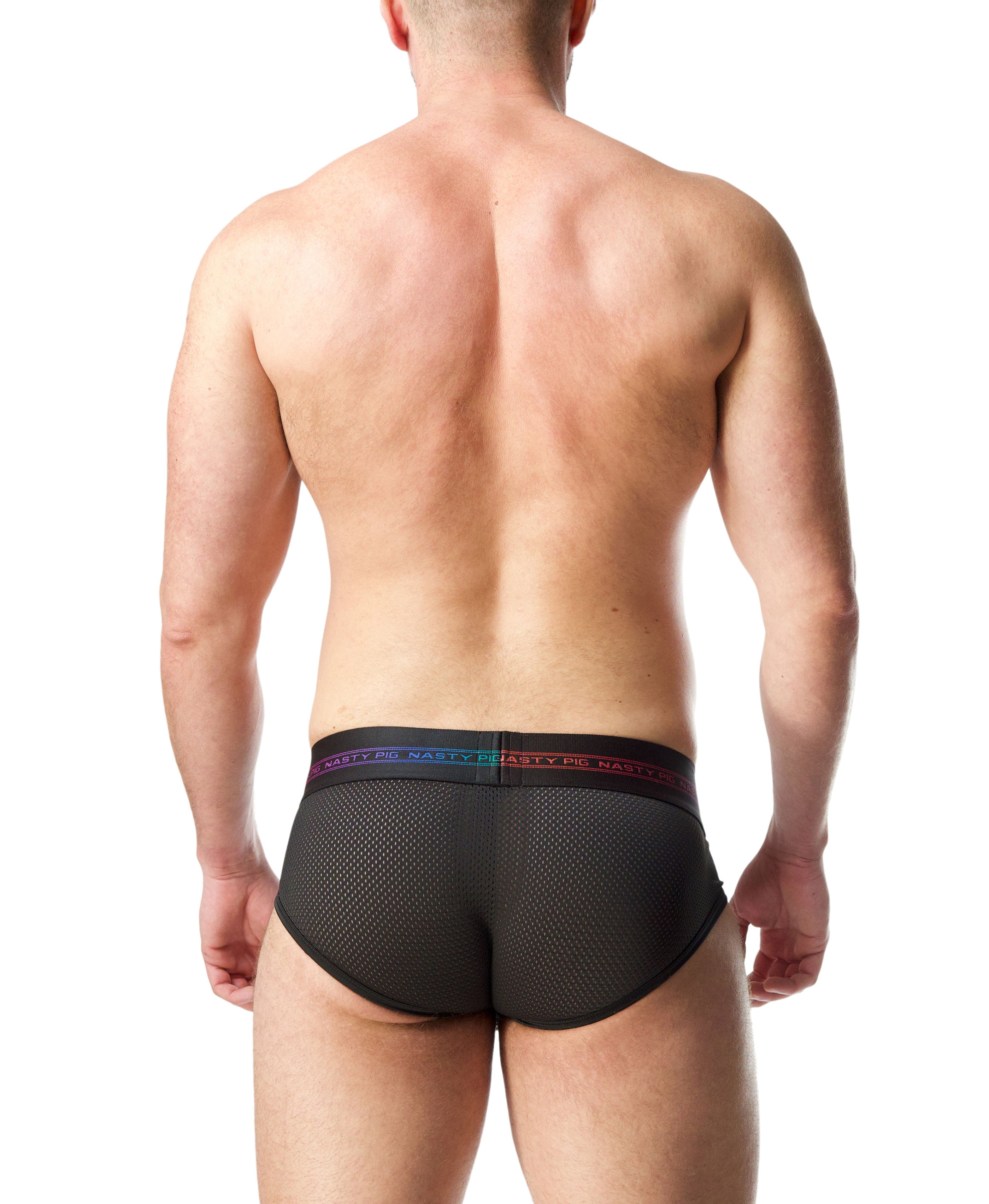 Prism Pride U-Front Brief - Black