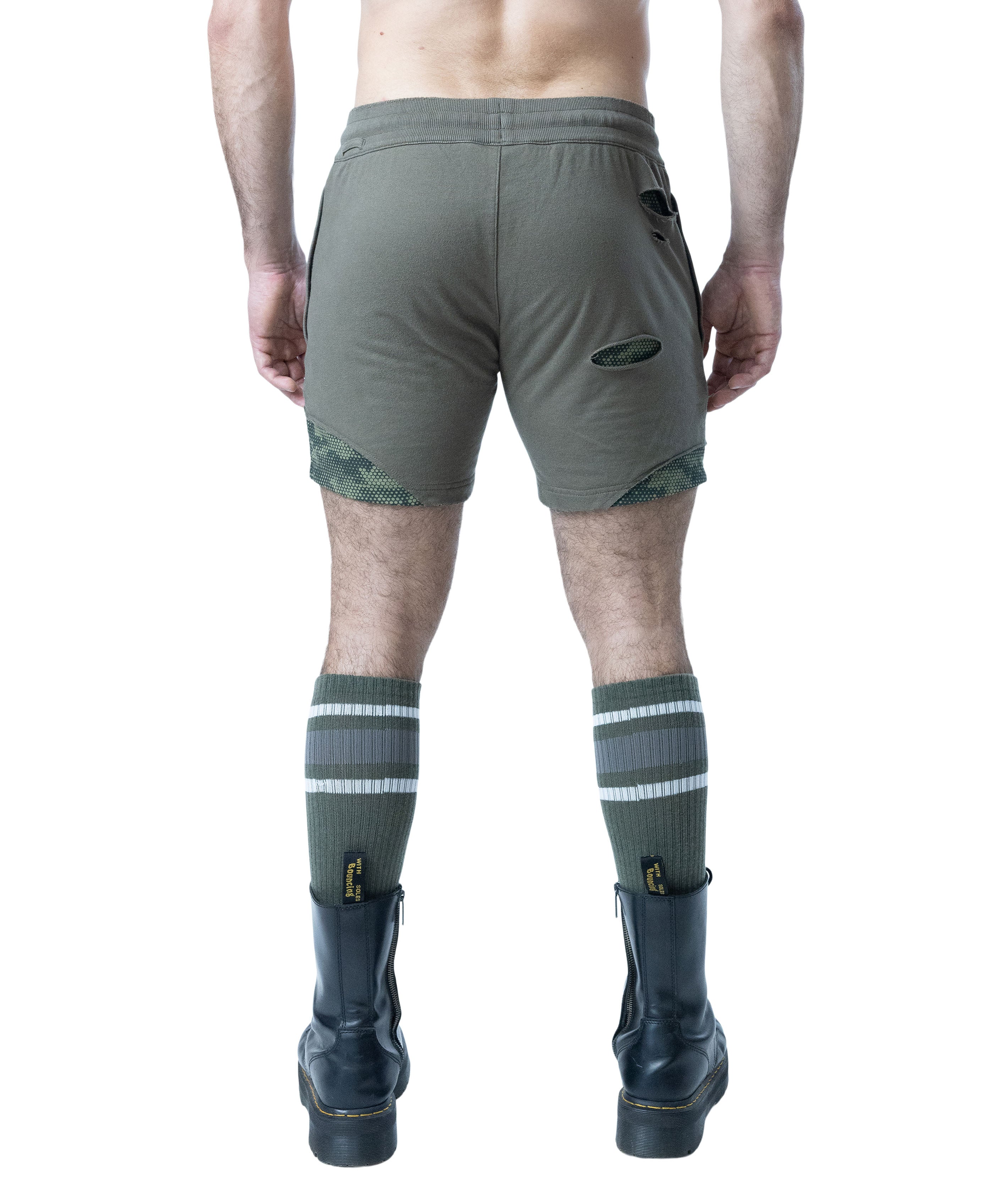Shred Rugby Short - Olive Green