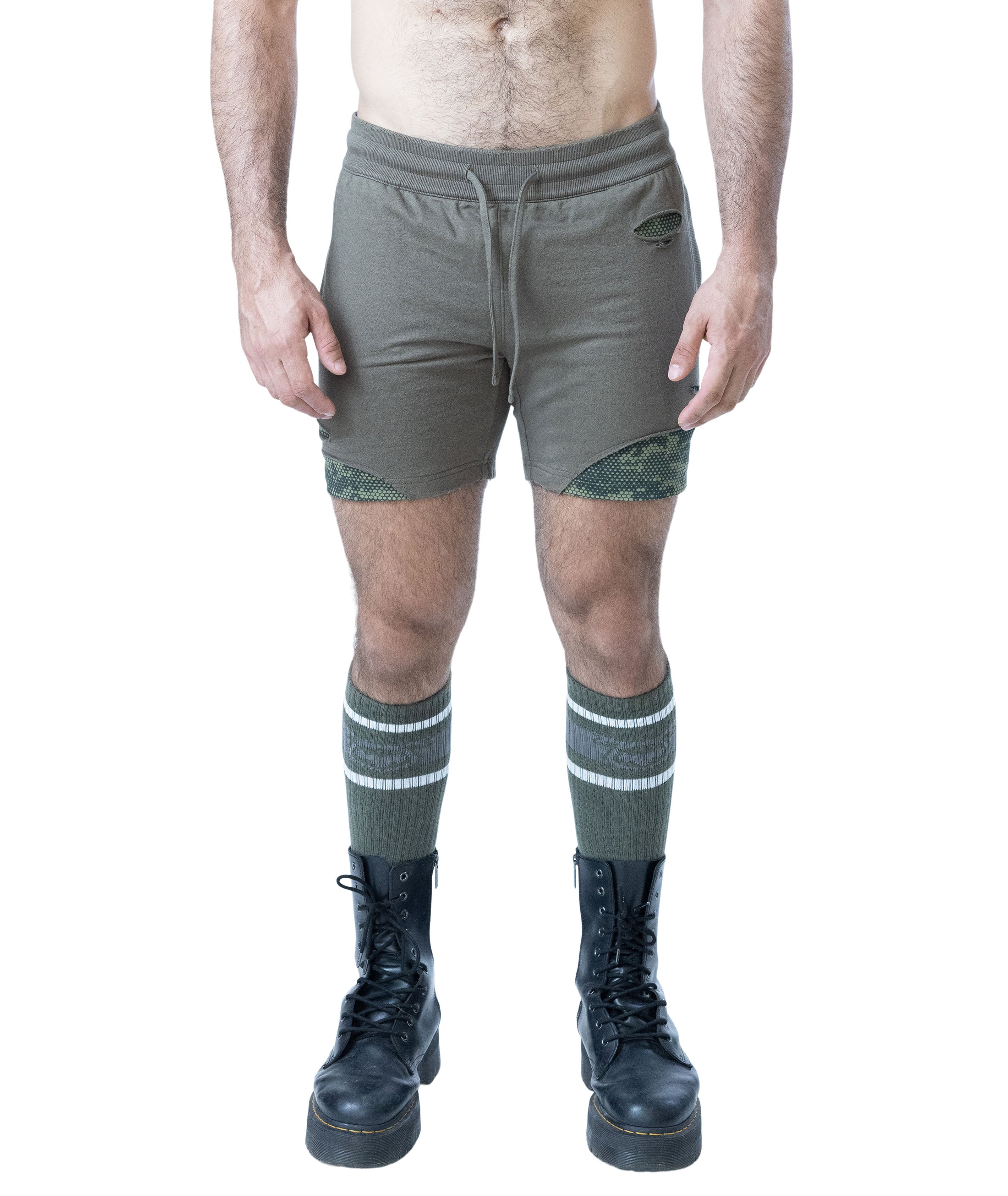 Shred Rugby Short - Olive Green
