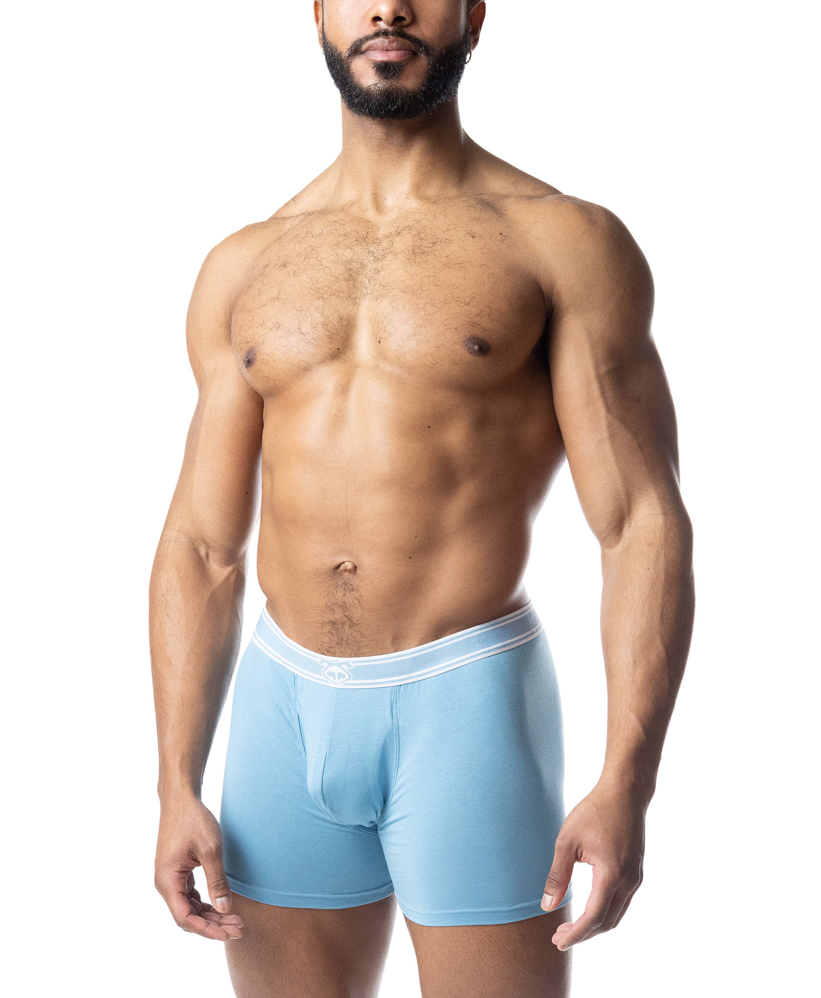 Core Boxer Brief - Light Teal/White