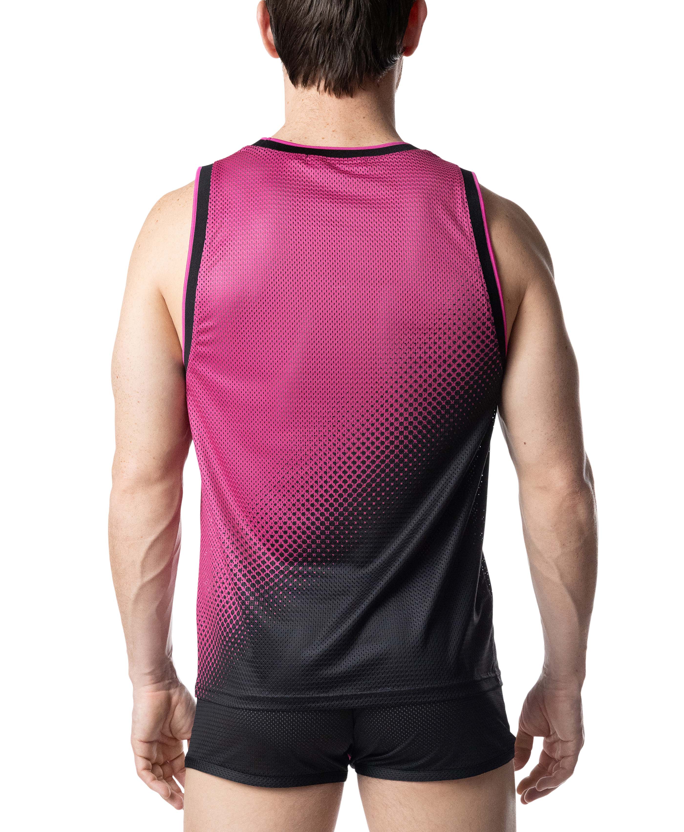 Slayer Tank Top - Black/Dark Pink