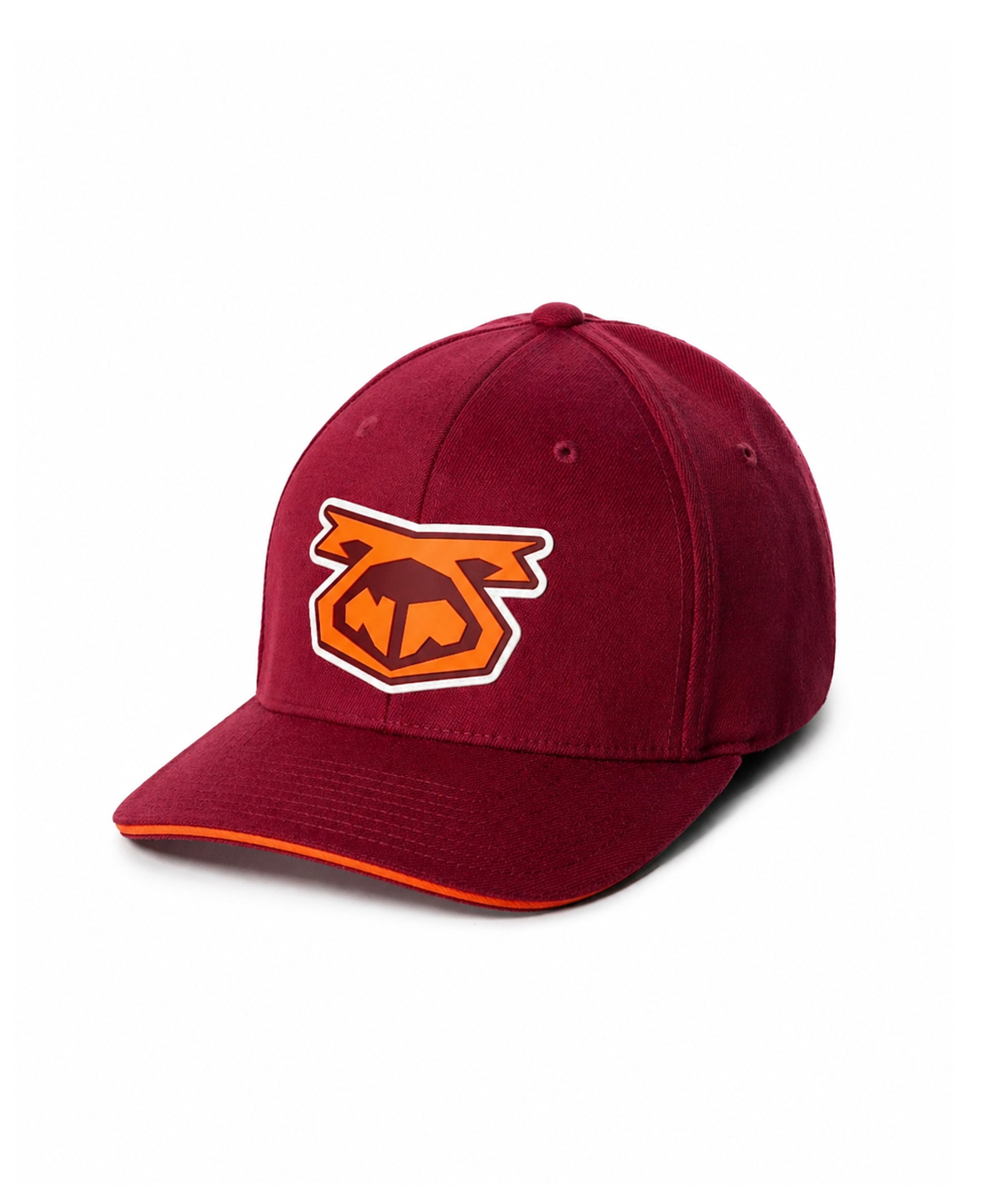 Snout Cap 3.0 - Burgundy/Vibrant Orange/White