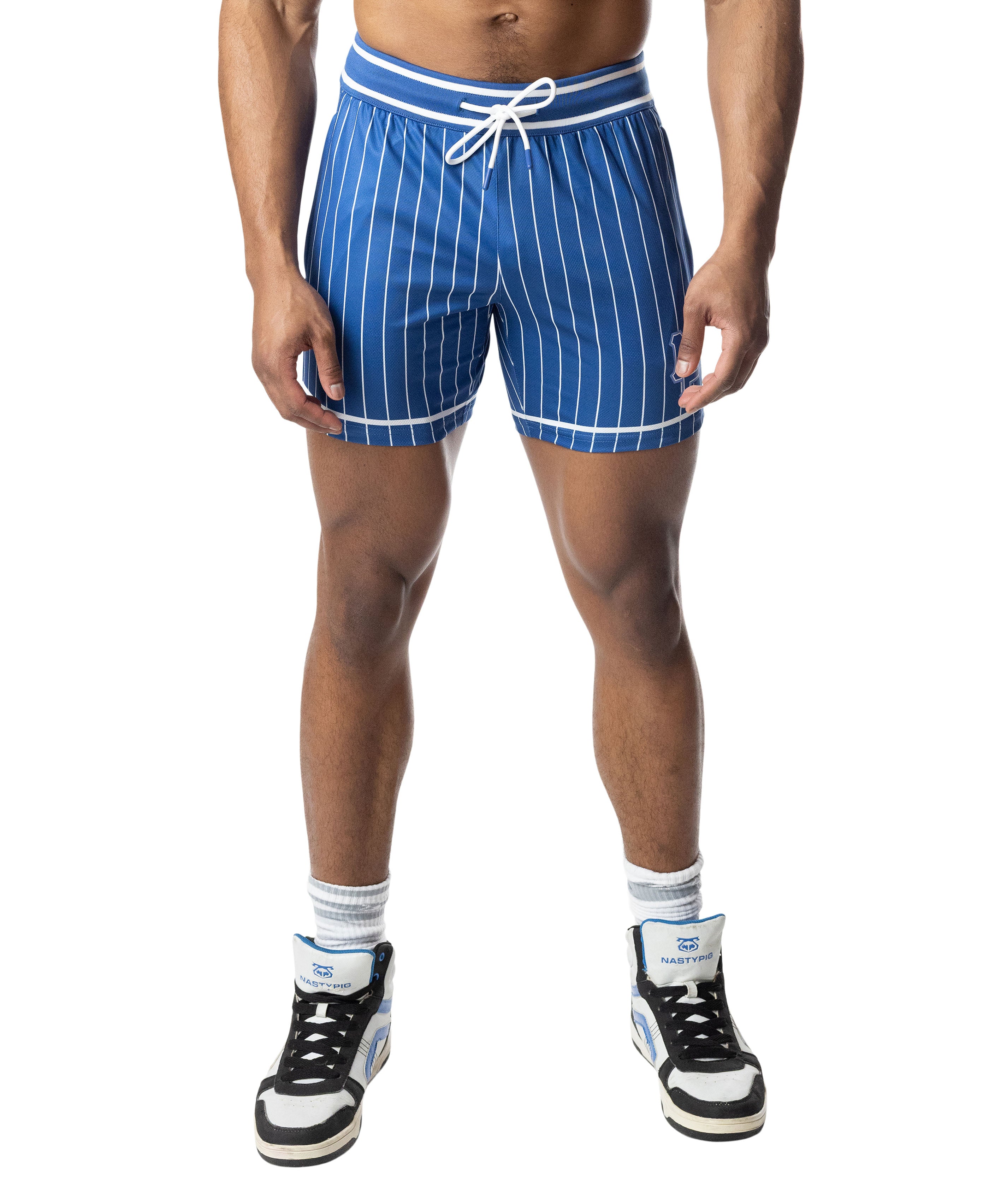Third Base Rugby Short - Quartz Blue/White