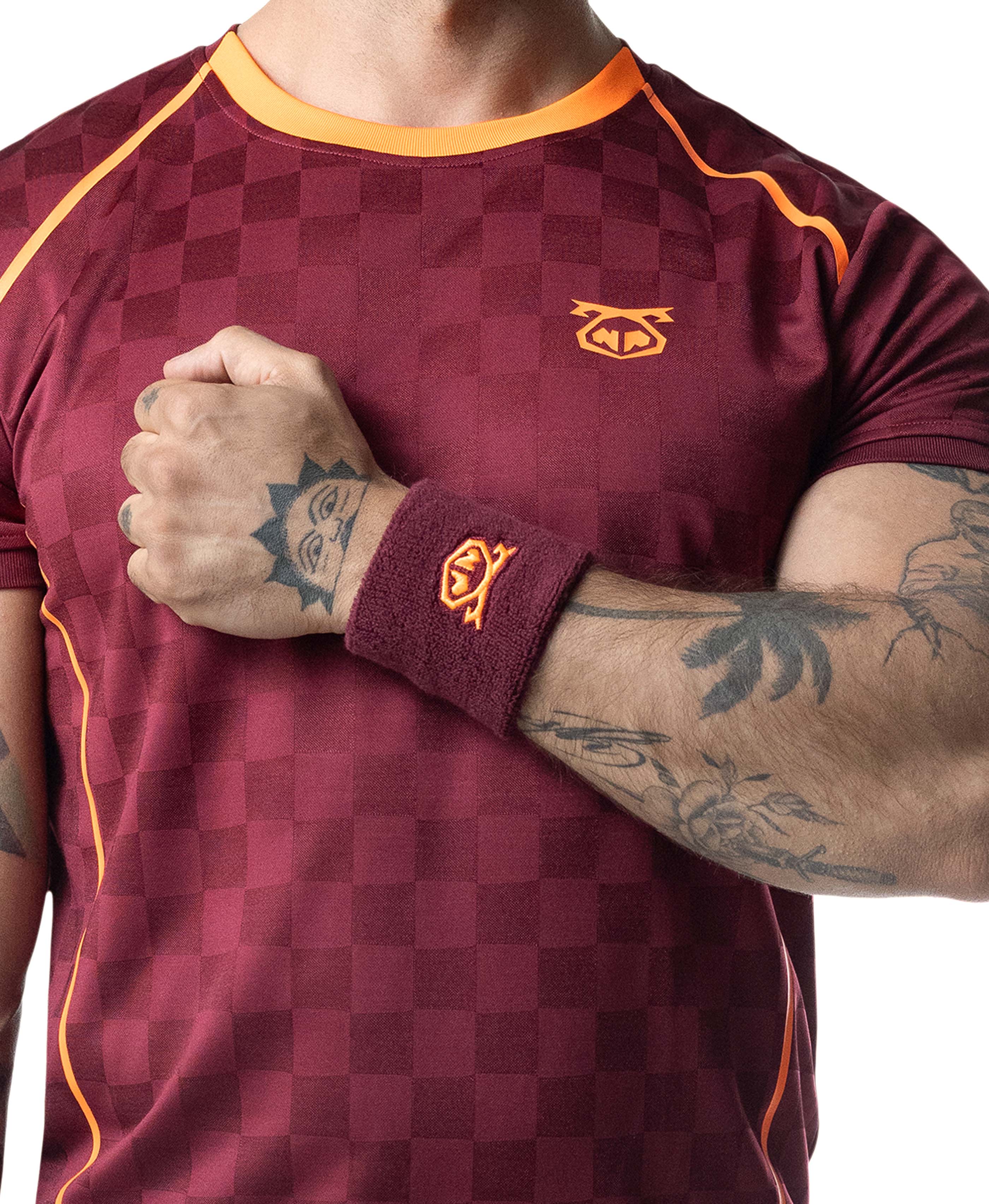 Snout Arm Band - Burgundy/Vibrant Orange