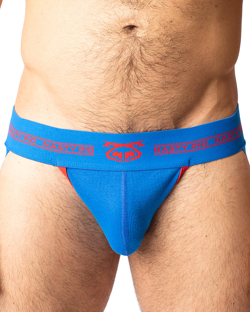 Core Jock Strap - Victory Blue/ Fiery Red