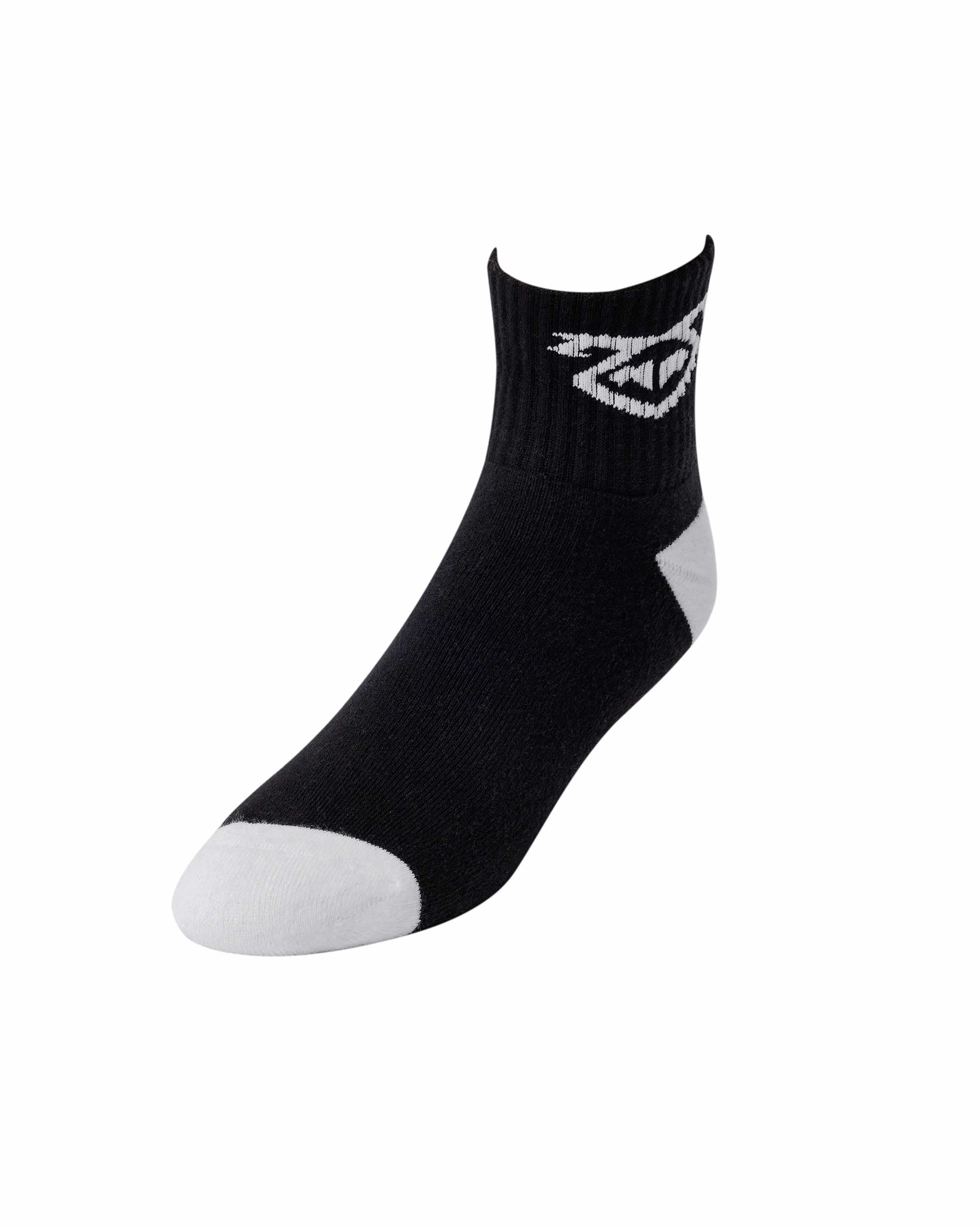 Flasher Sock - Black/White / Black/White