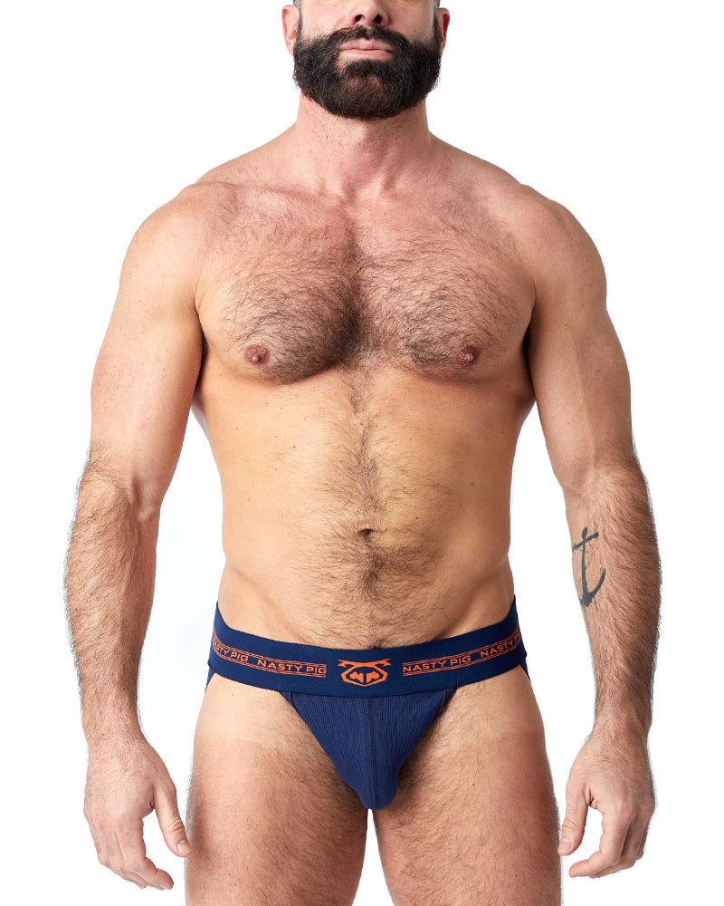 Core Jock Strap - Navy Blazer/Flame Orange