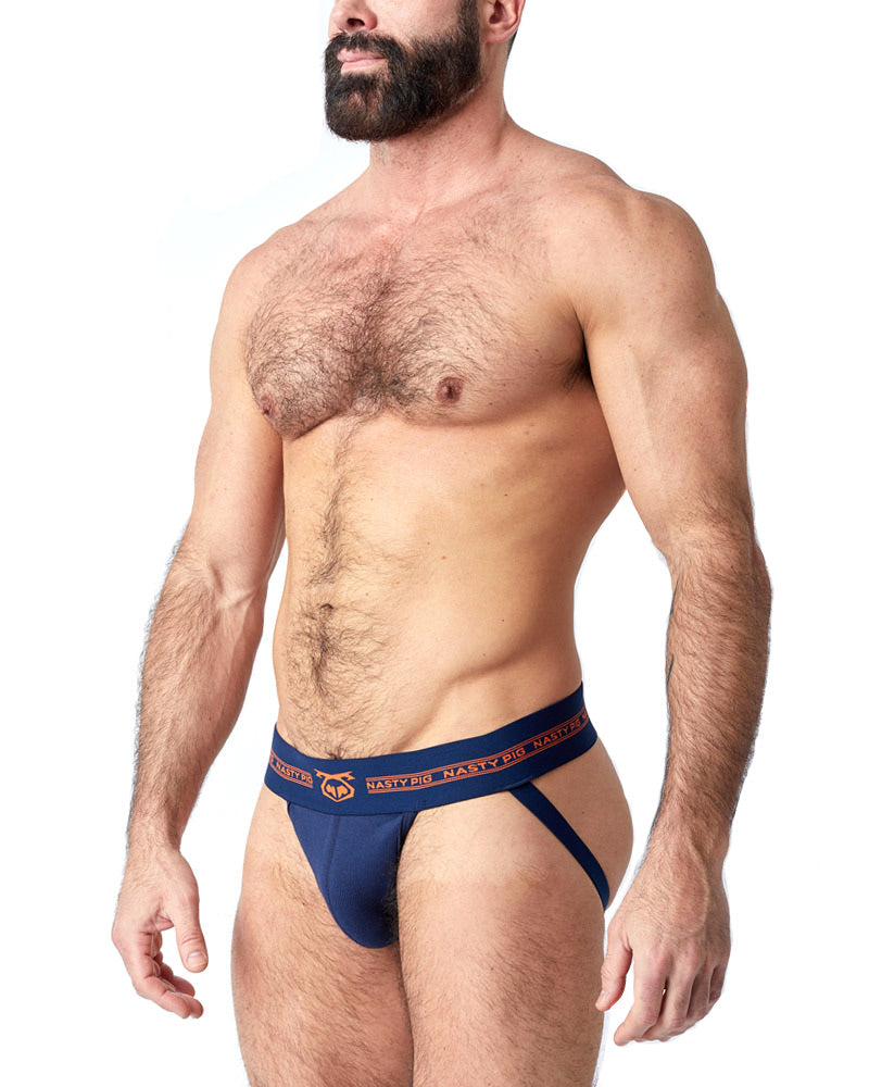 Core Jock Strap - Navy Blazer/Flame Orange