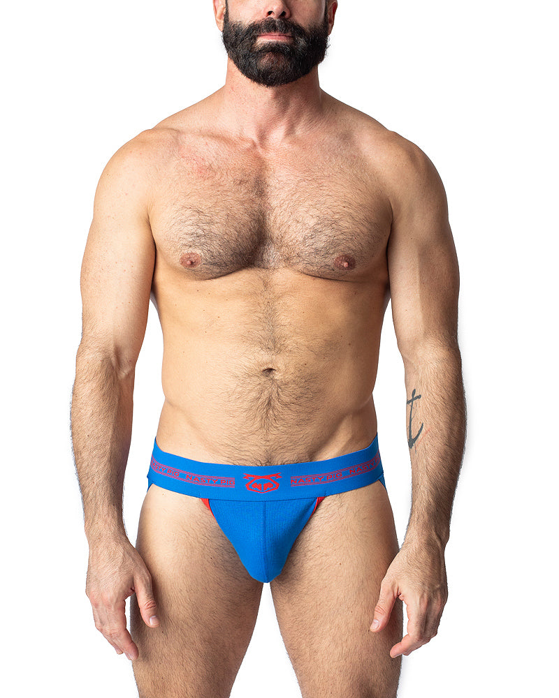 Core Jock Strap - Victory Blue/ Fiery Red