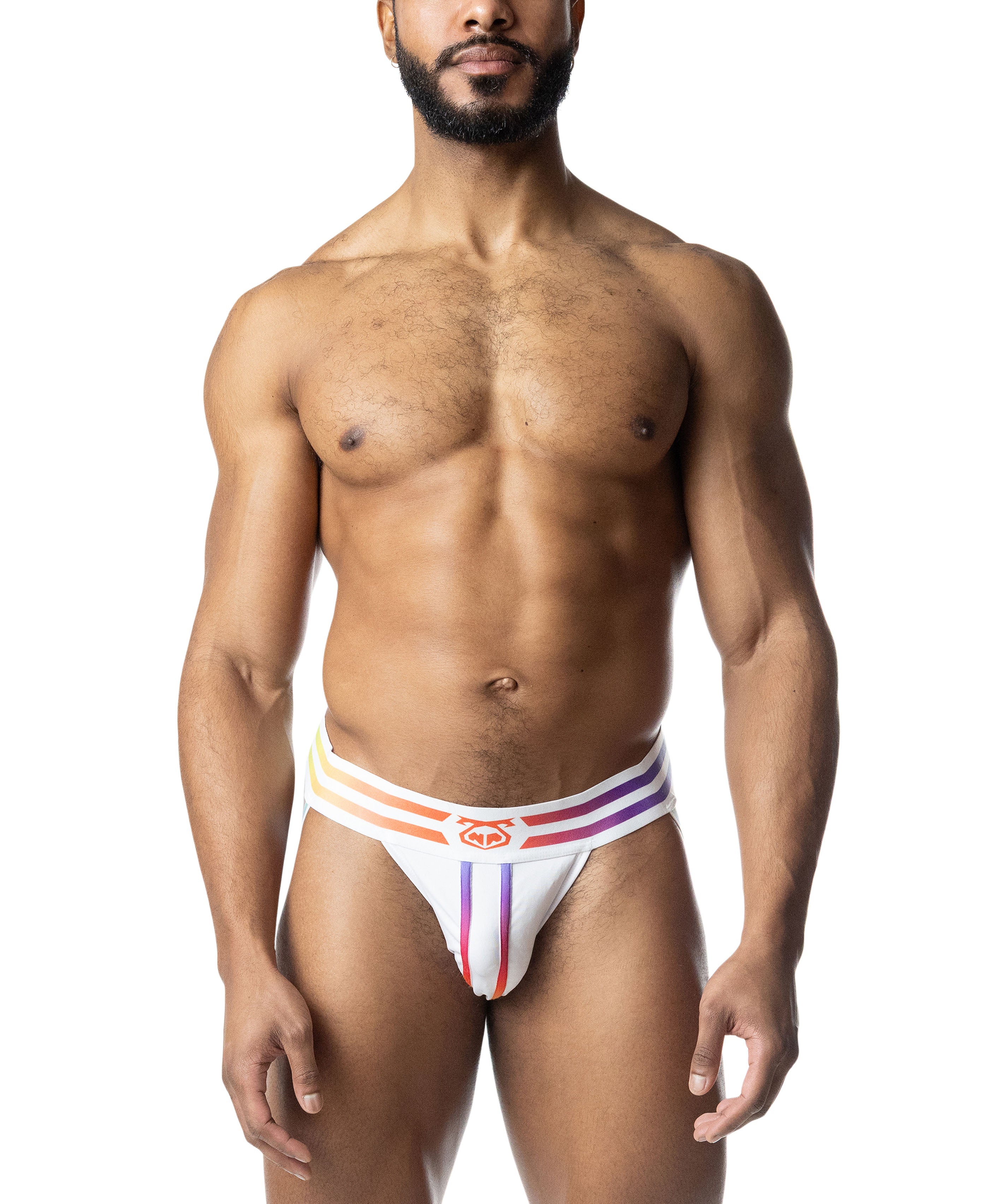 Aura Pride Jock Strap - White/Multi