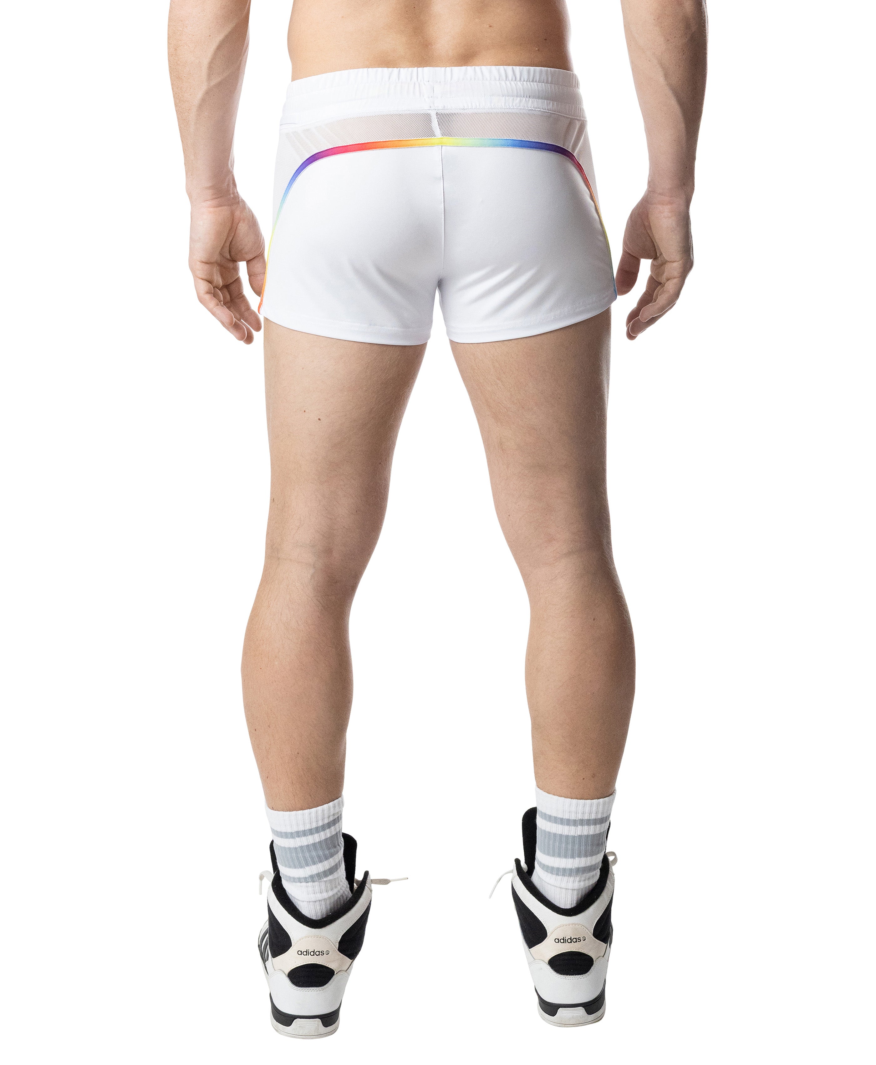Aura Pride Trunk Short - White/Multi