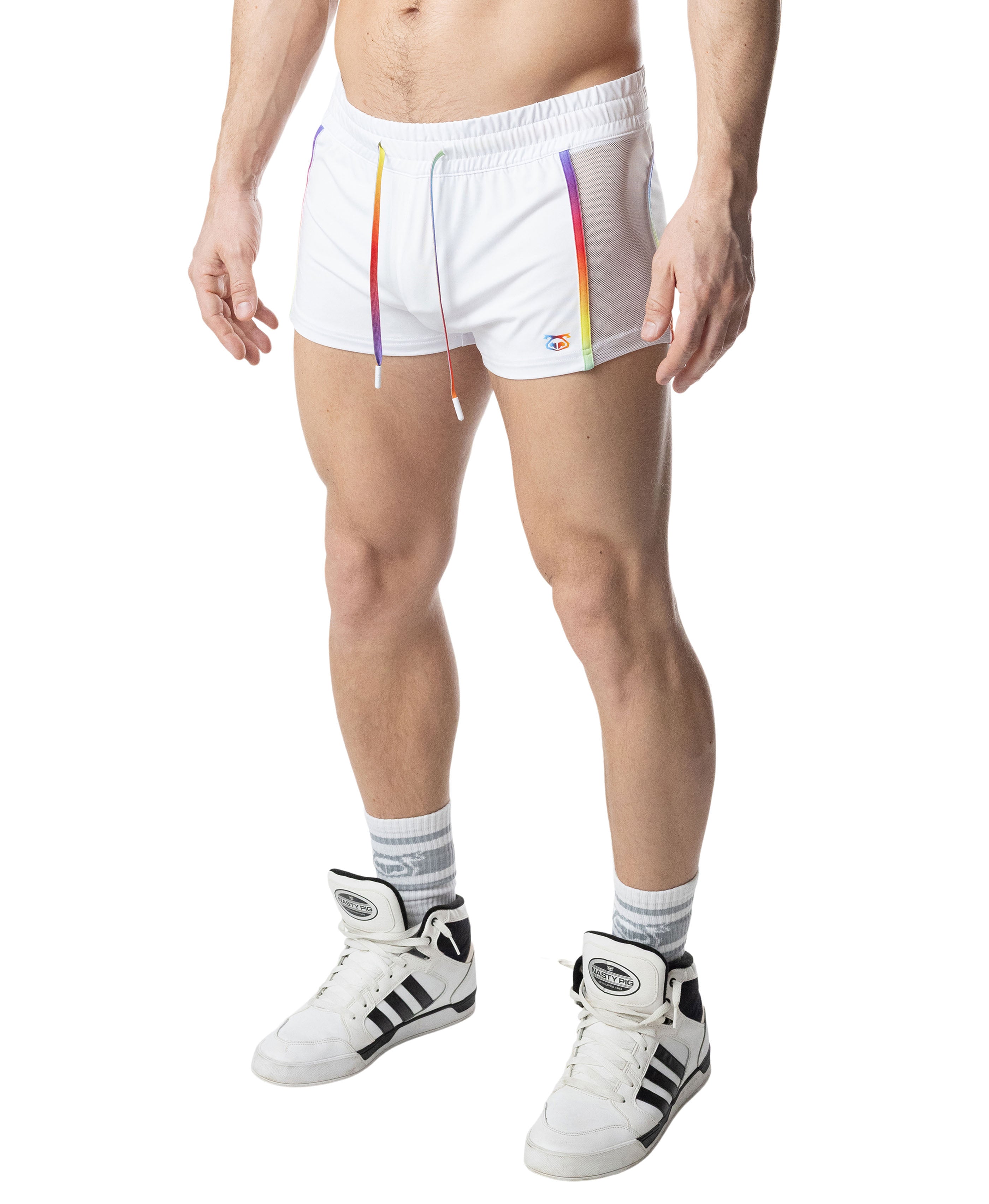 Aura Pride Trunk Short - White/Multi