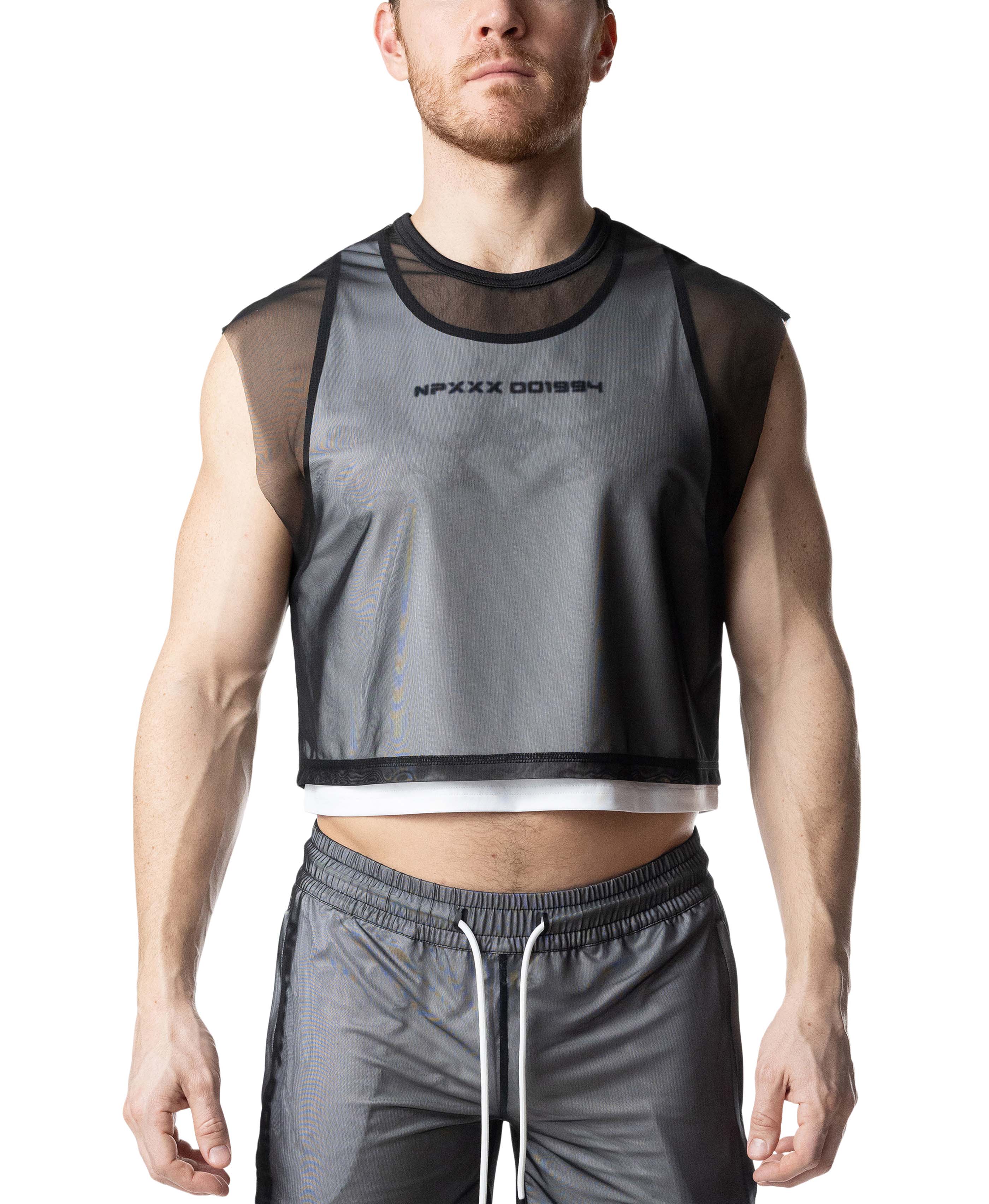 トップス nonshint Blur Crop Top | Black/White | Nasty Pig