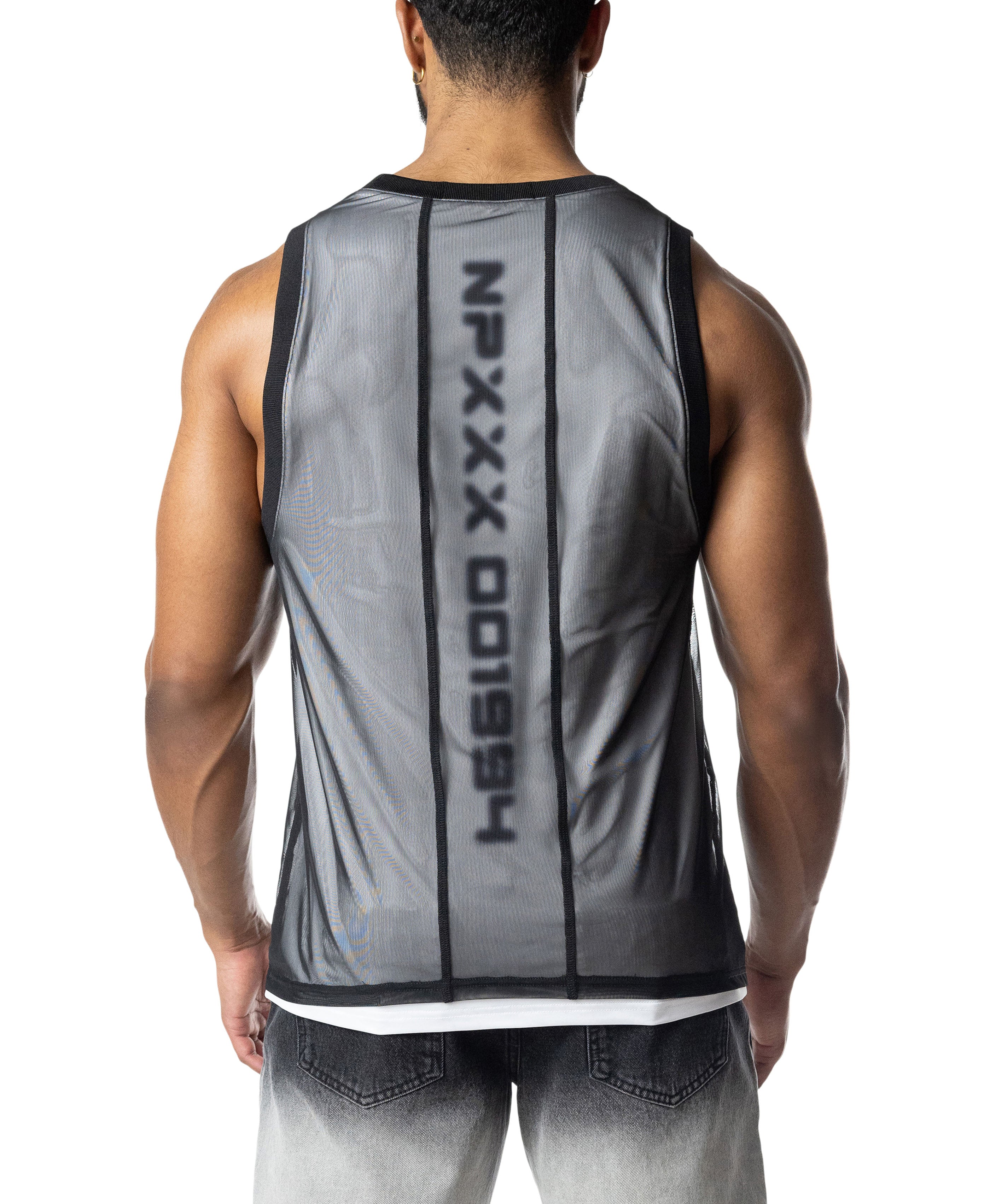 トップス BF Blur Tank Top | Black/White | Nasty Pig