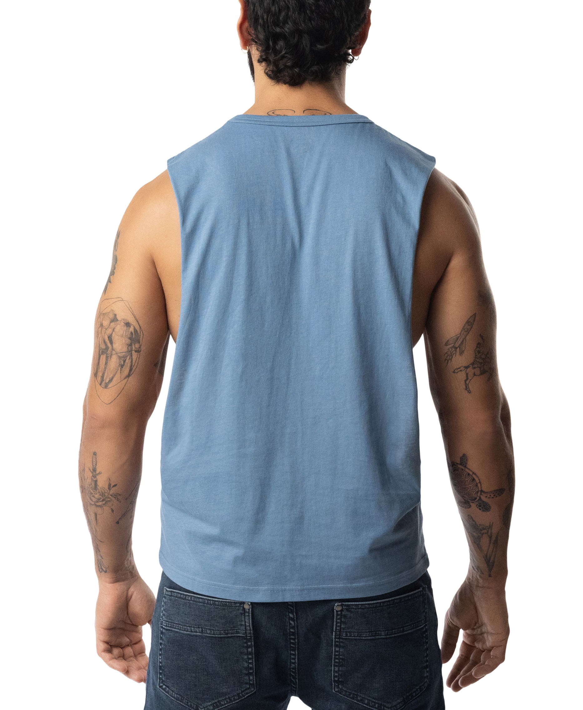 Brandmark Shredder Tank Top 3.0 - Blue Steel/Midnight Navy