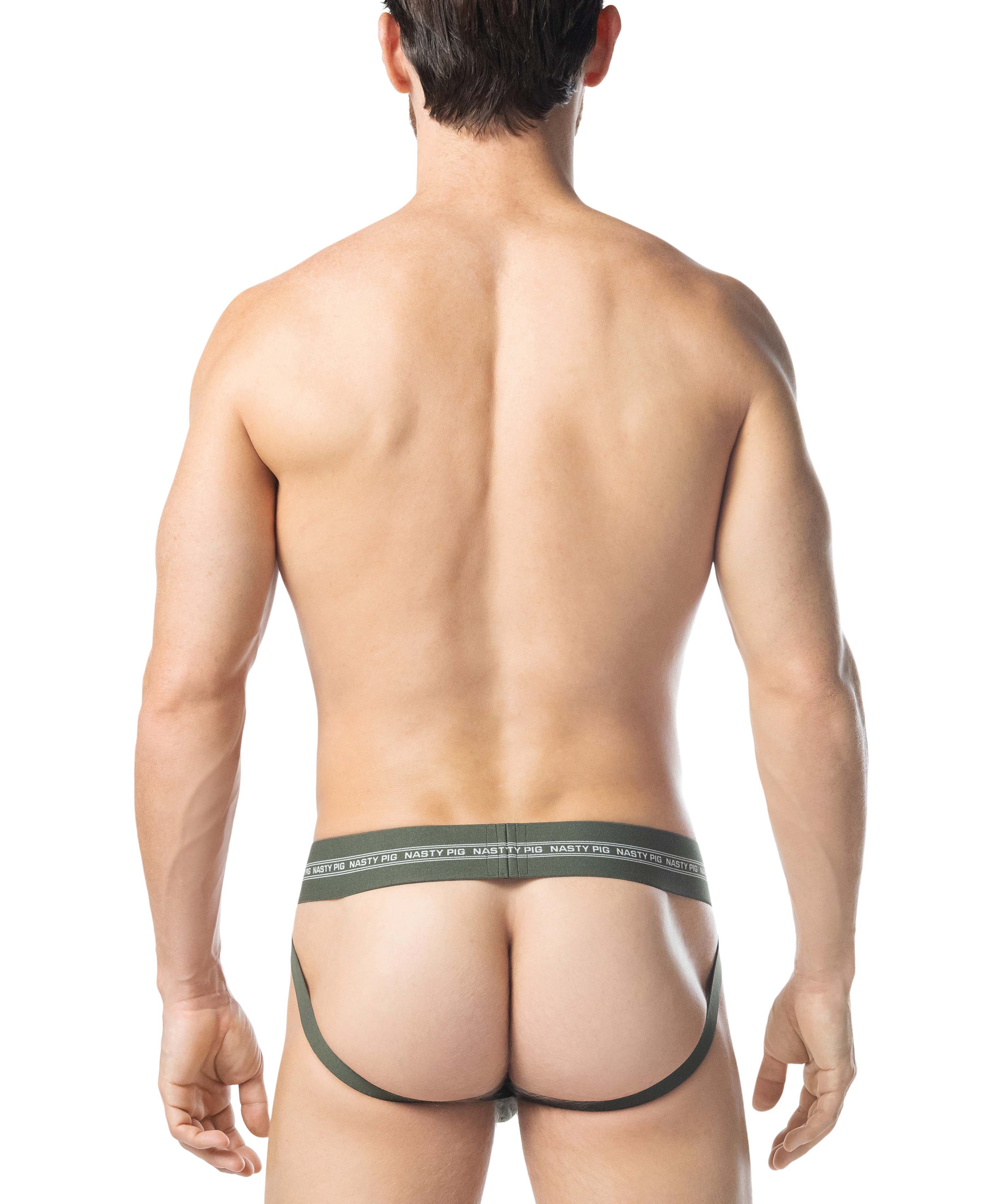 Core Jock Strap - Army Green/White
