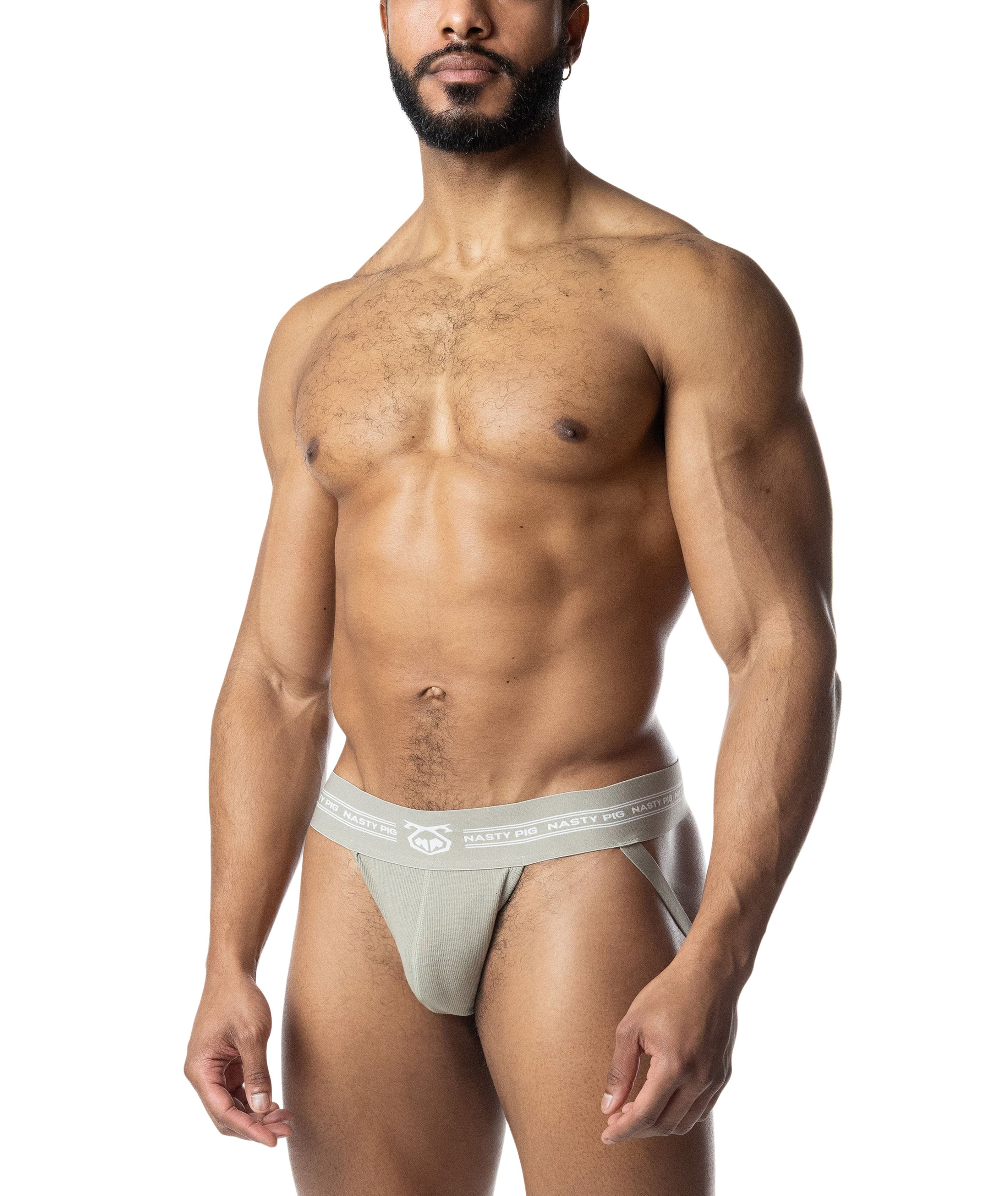 Core Jock Strap - Sage Green/White