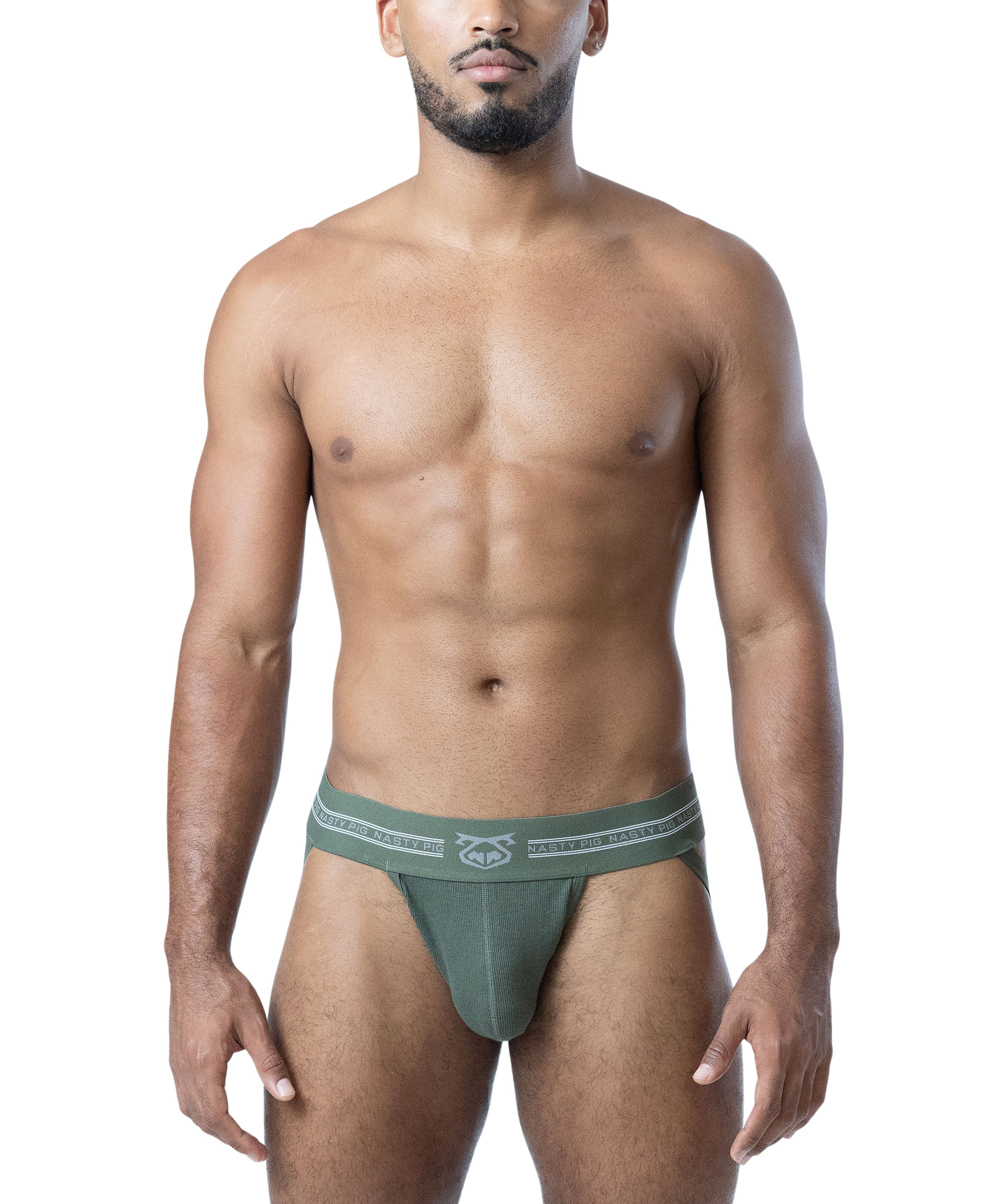 Core Jock Strap 3.0 - Army Green/Shark Grey/White