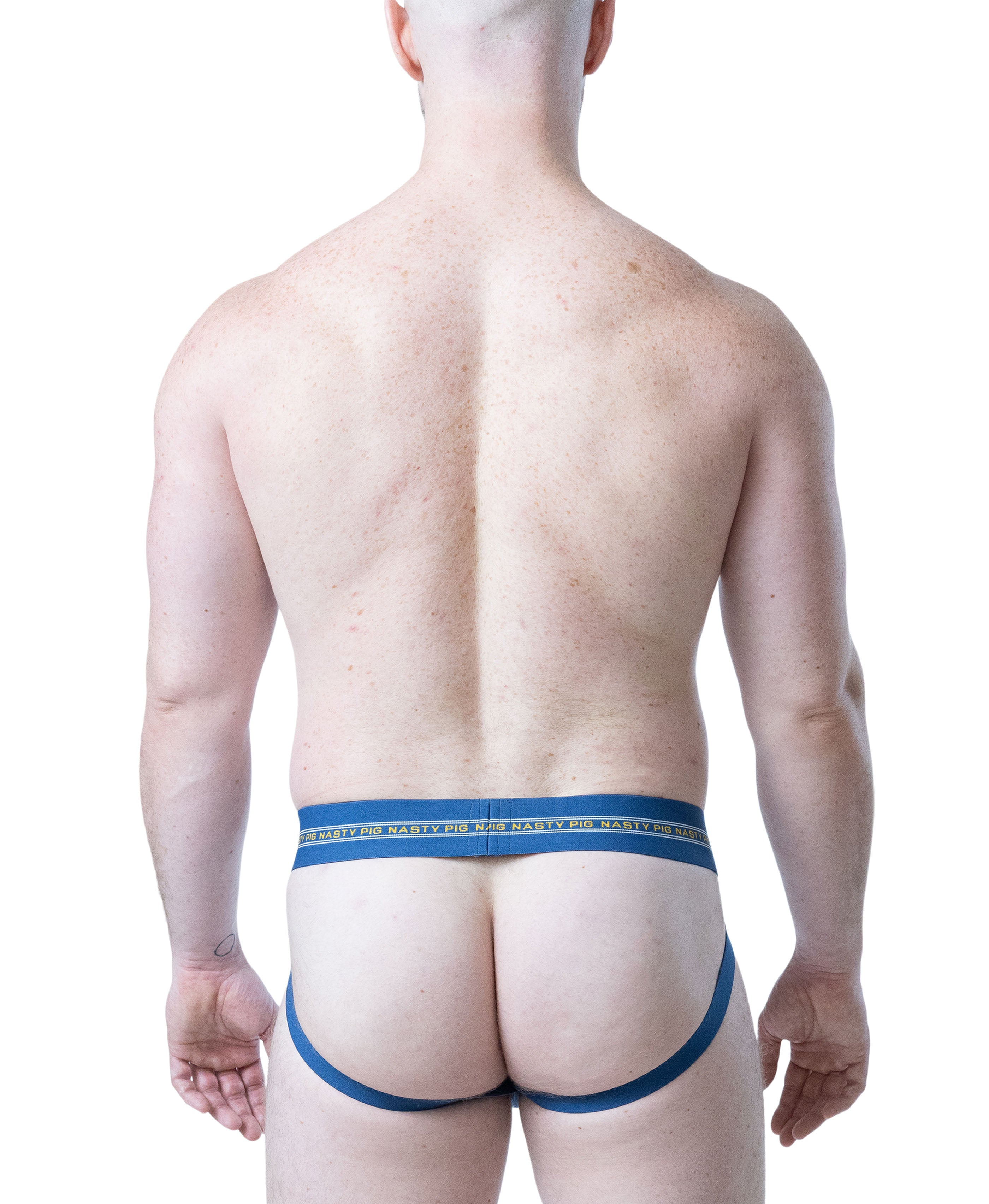 Core Jock Strap 3.0 - Cadet Blue/Goldenrod/White
