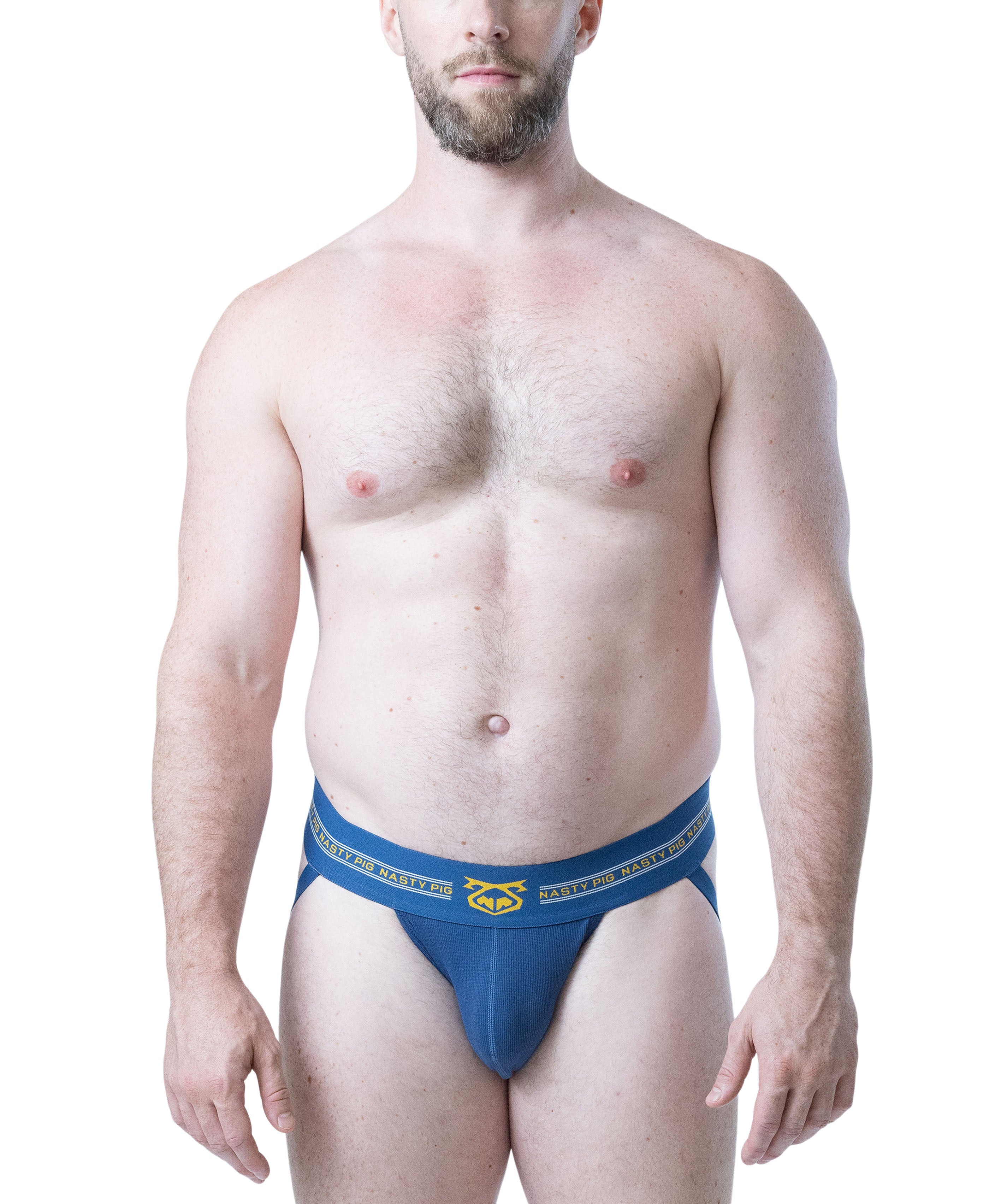 Core Jock Strap 3.0 - Cadet Blue/Goldenrod/White