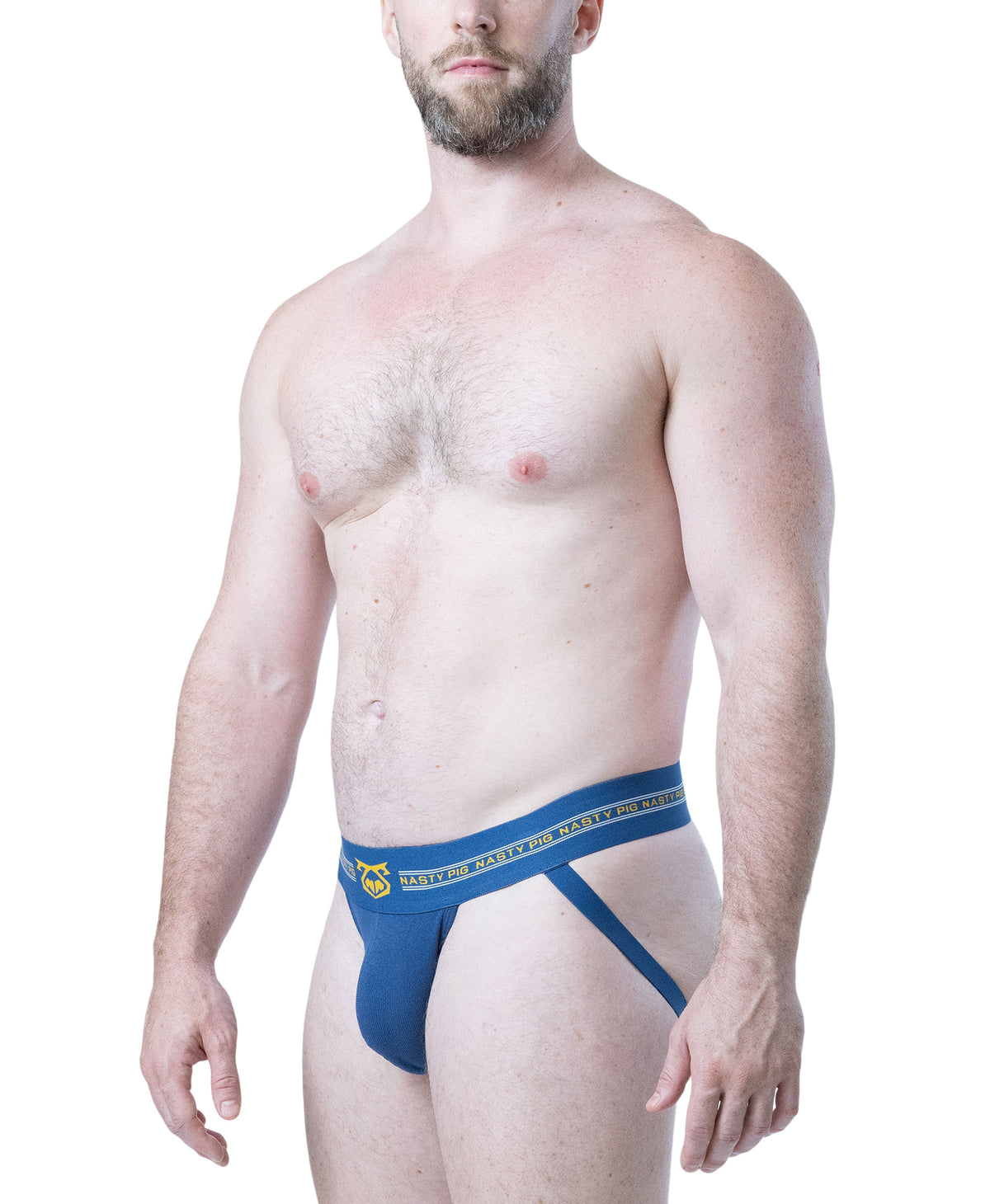 Core Jock Strap 3.0 - Cadet Blue/Goldenrod/White
