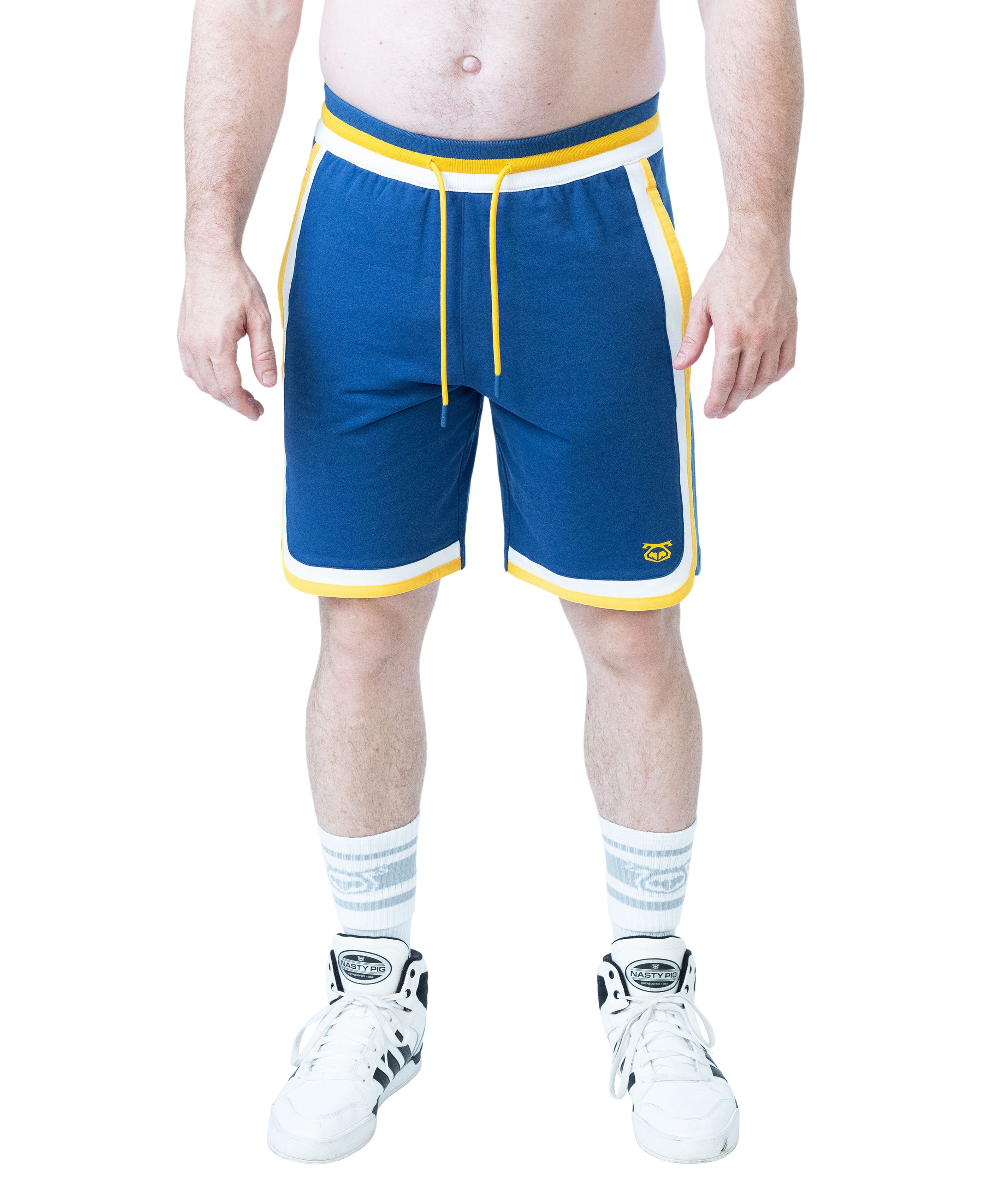 Deadlift Classic Short - Cadet Blue/Goldenrod/White
