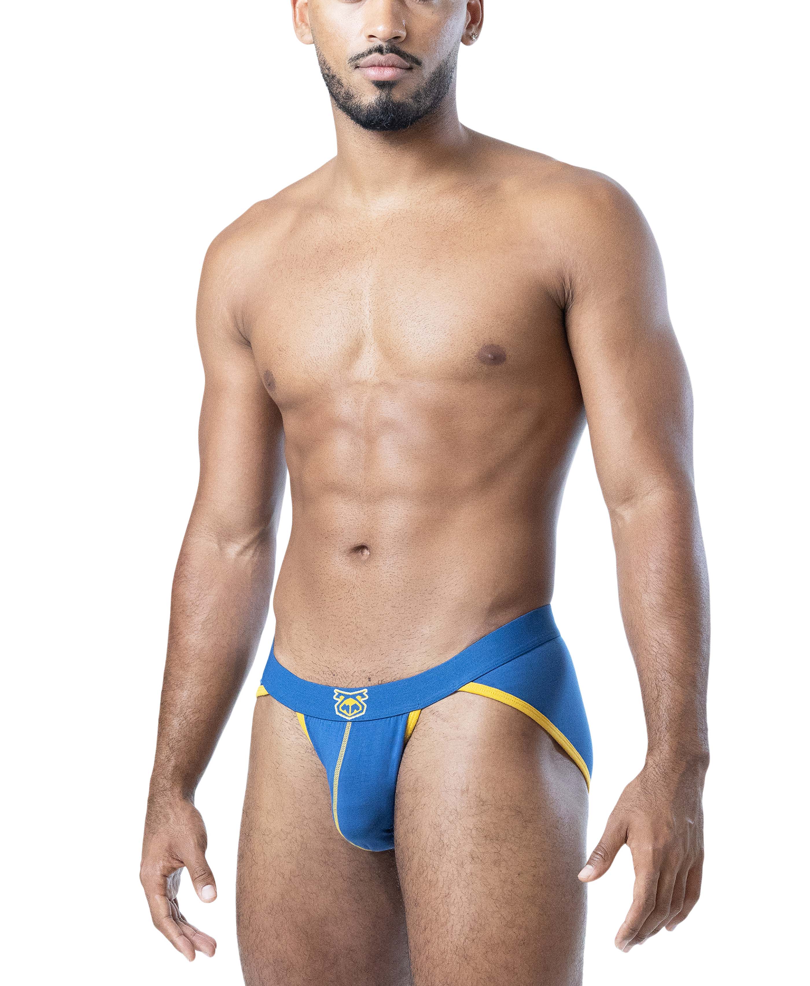 Deadlift Sport Brief - Cadet Blue/Goldenrod