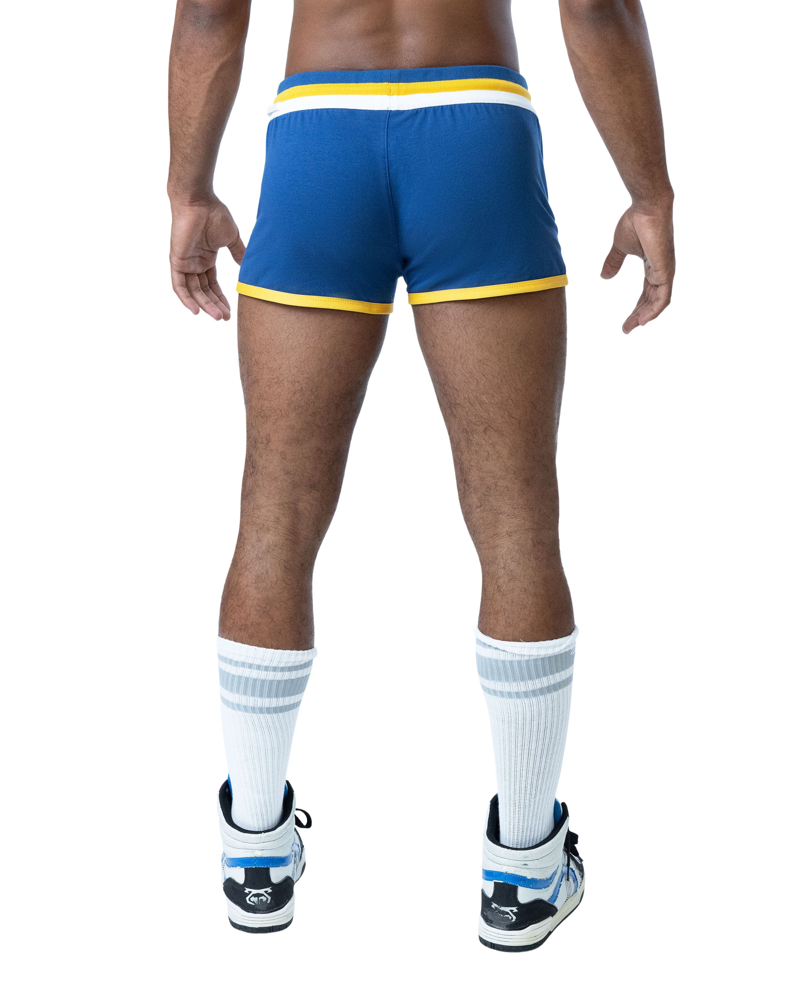 Deadlift Trunk Short - Goldenrod/Cadet Blue/White
