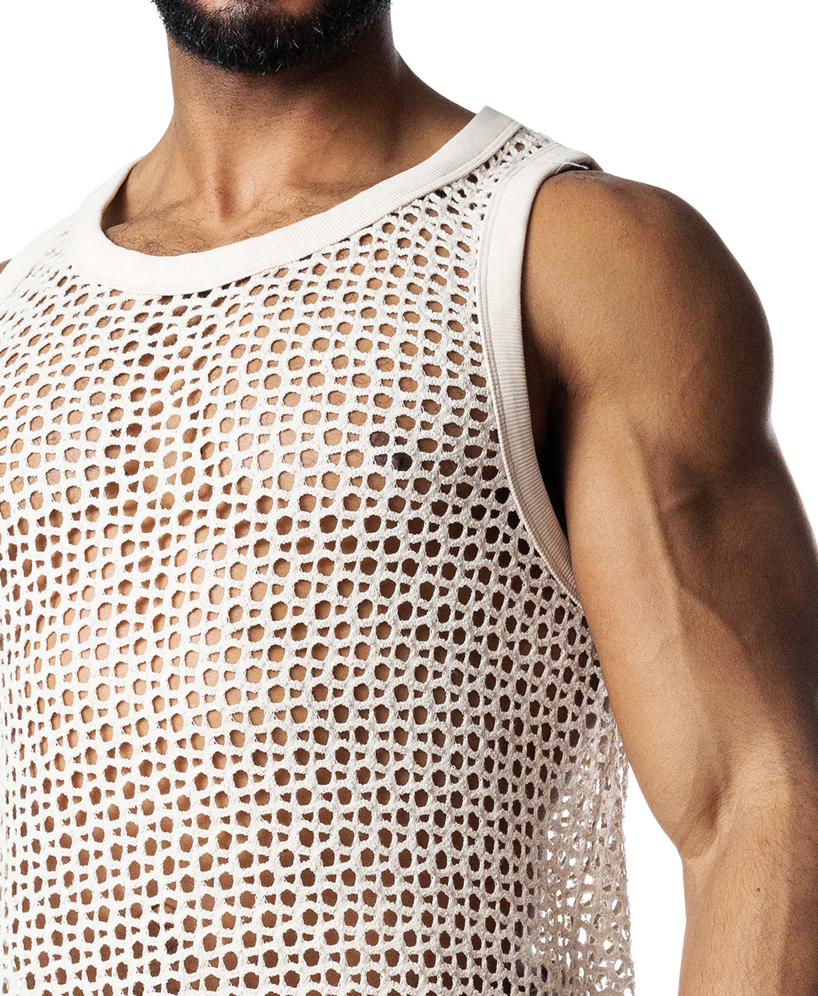 Bare Knit Tank Top - Cream