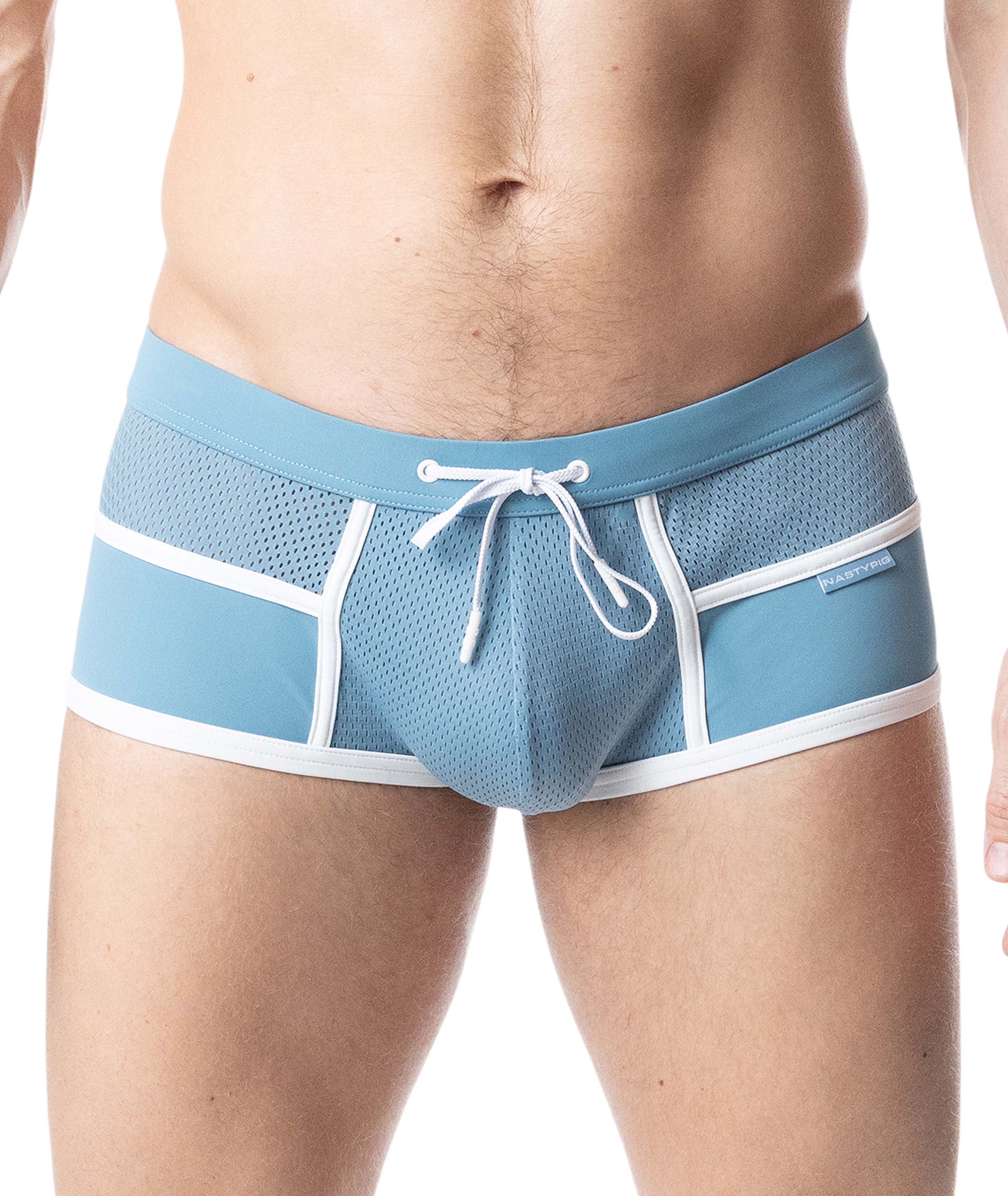 Overlay Square Cut - Light Teal/White