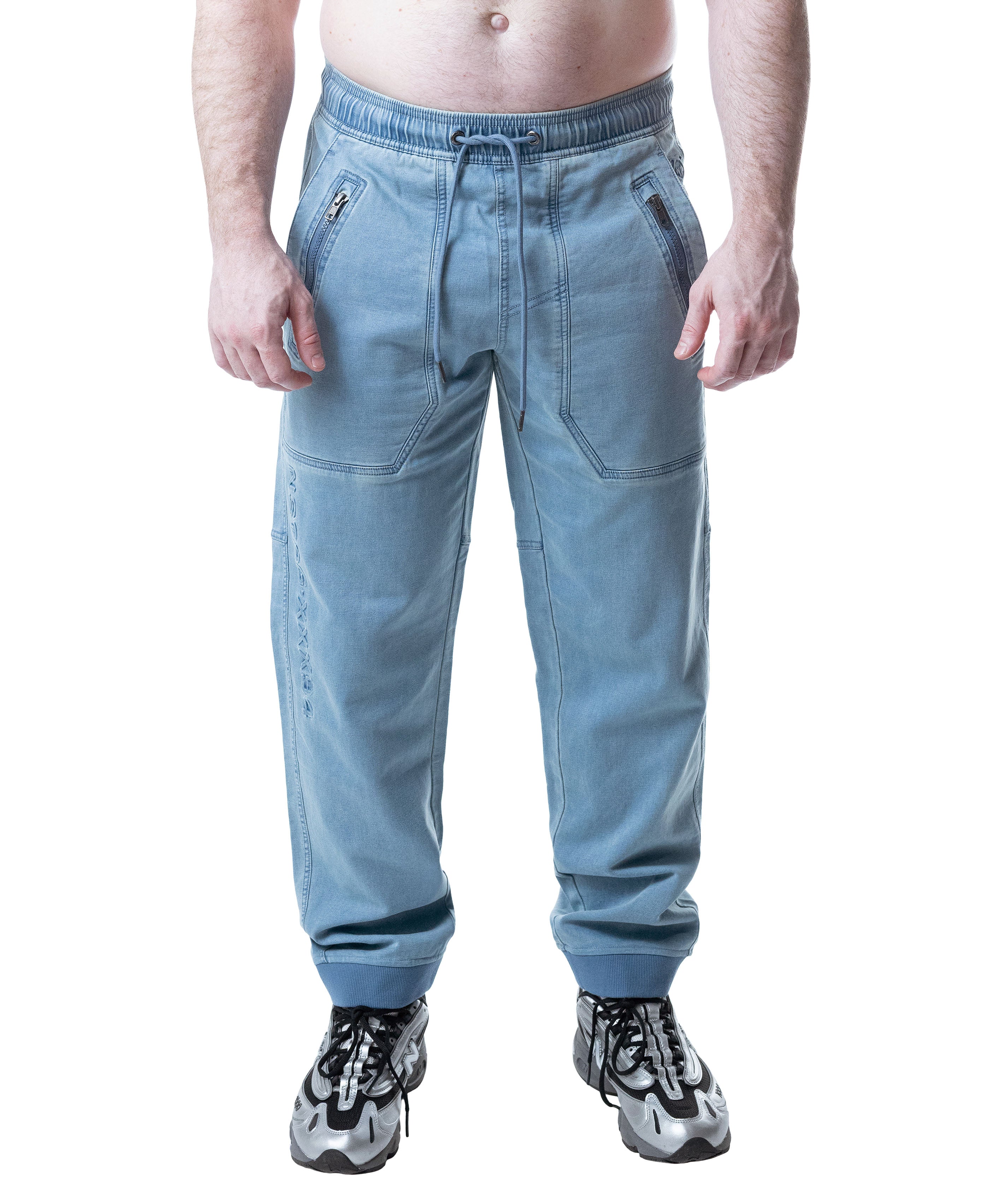 Emboss Jogger - Mirage Blue