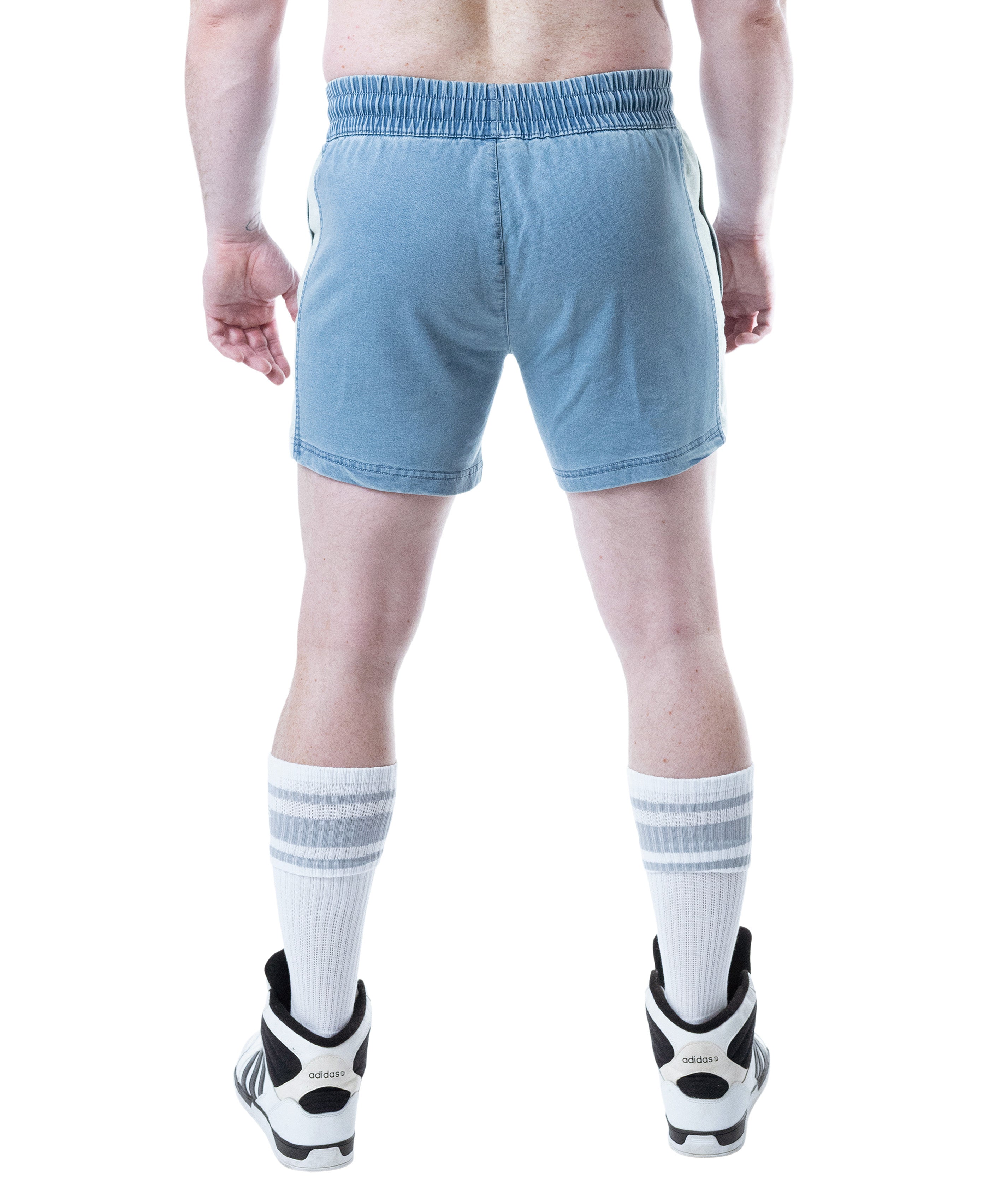 Emboss Rugby Short - Mirage Blue