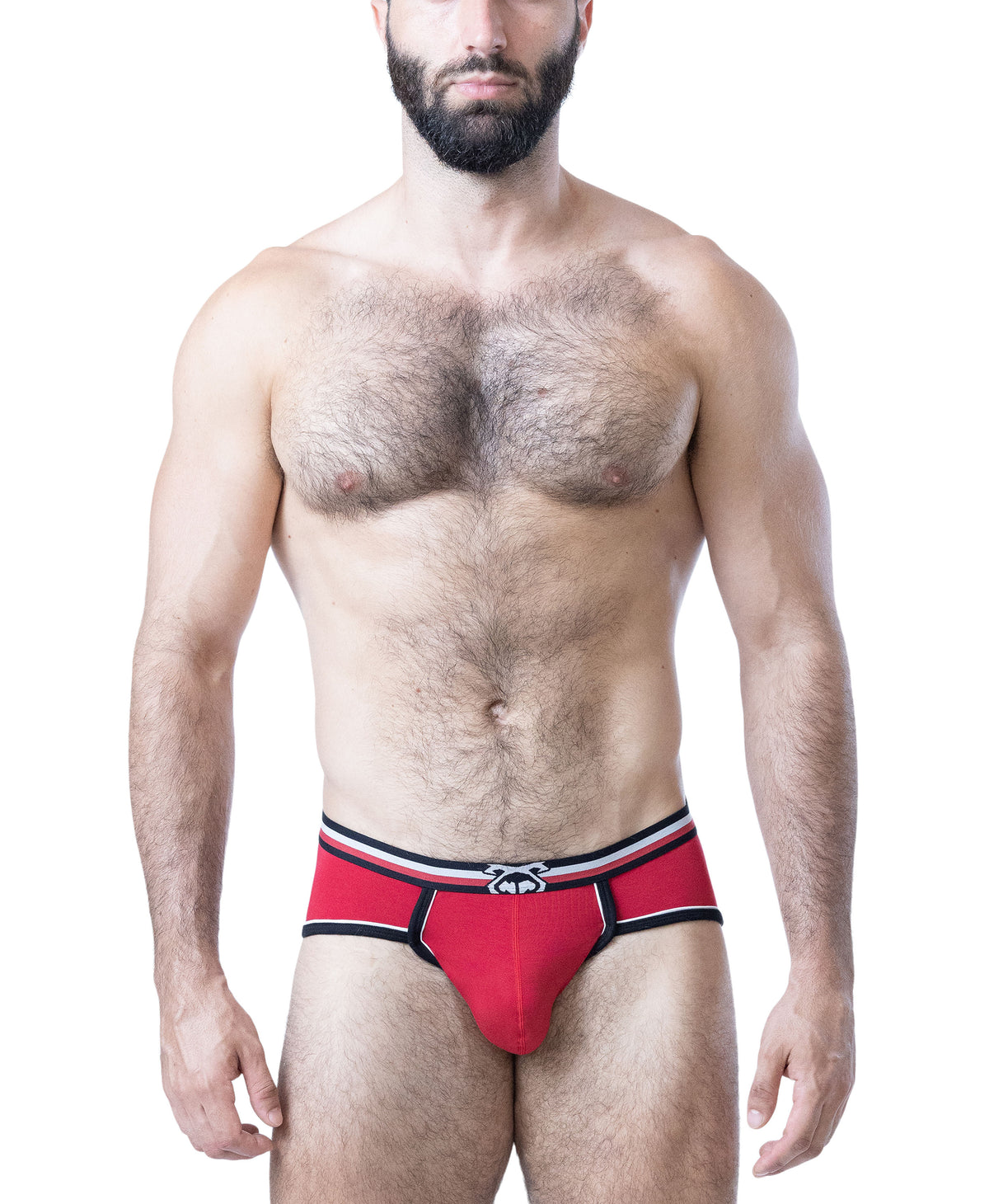 Face Off U-Front Brief - System Red/Black/White