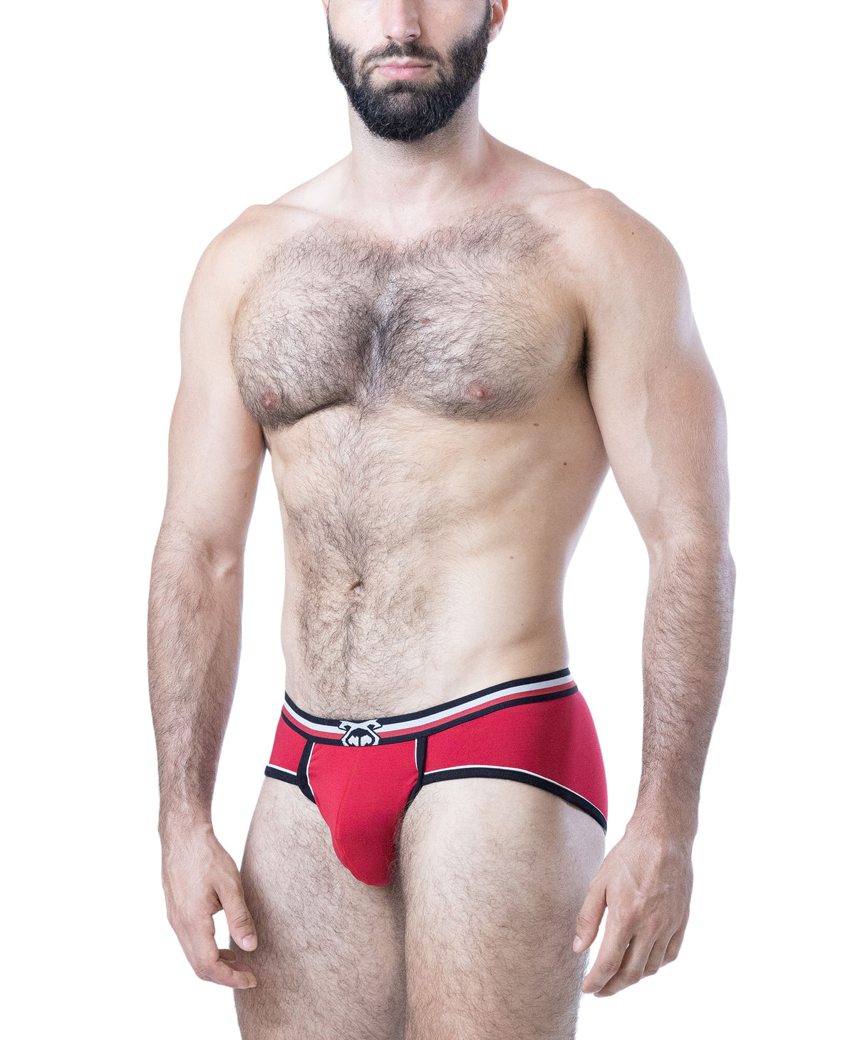 Face Off U-Front Brief - System Red/Black/White